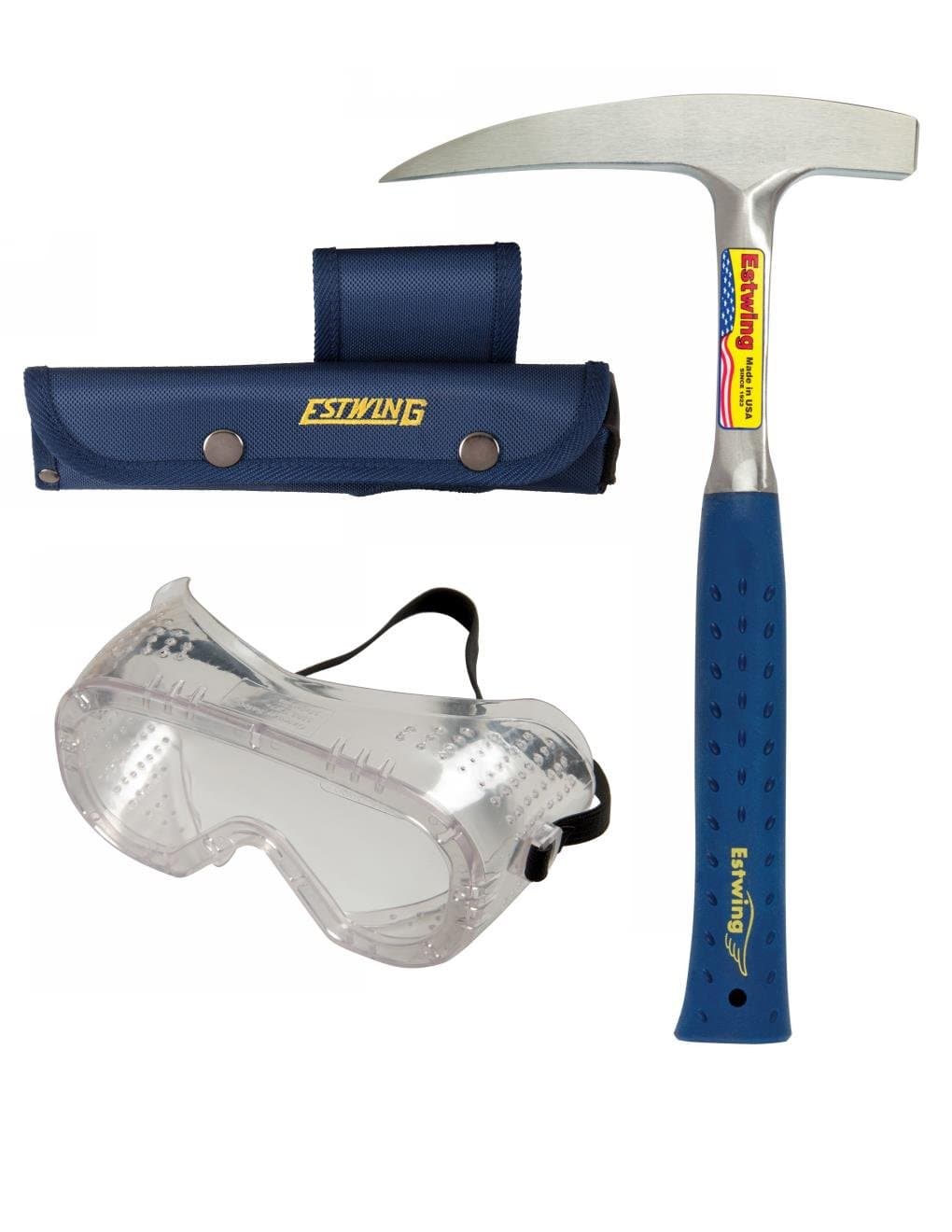 Estwing Pointed-Tip Rock Hammer Set (14 oz Nylon Handle)