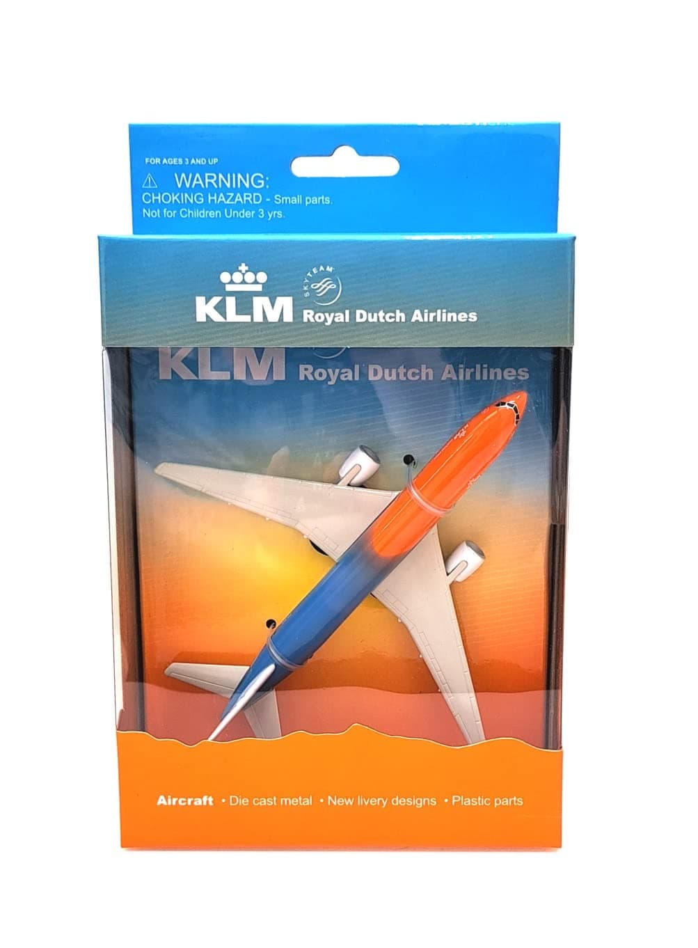 Daron Orange Pride Diecast Toy Model Plane RT2300