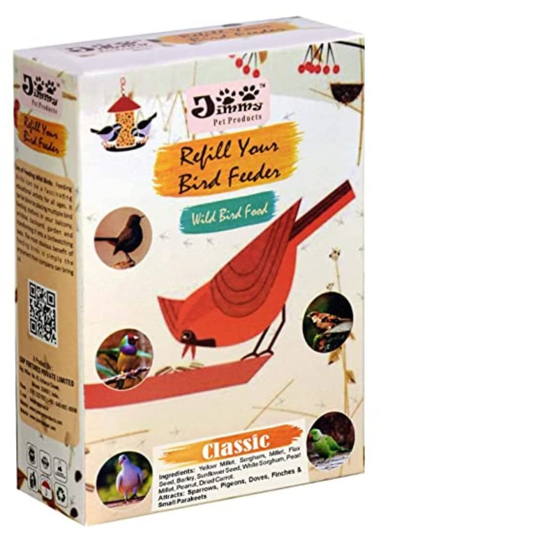 Refill Your Bird Feeder Classic Bird Feed Seed Mix Bird Food for Sparrow, Finches, Pigeon Wild Bird Food 450gm