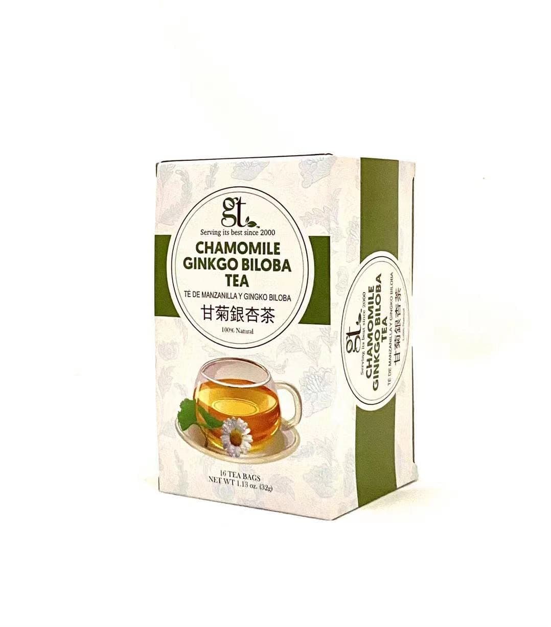 Chamomile Gingko Biloba Tea (16 Tea Bags) (4-Pack)