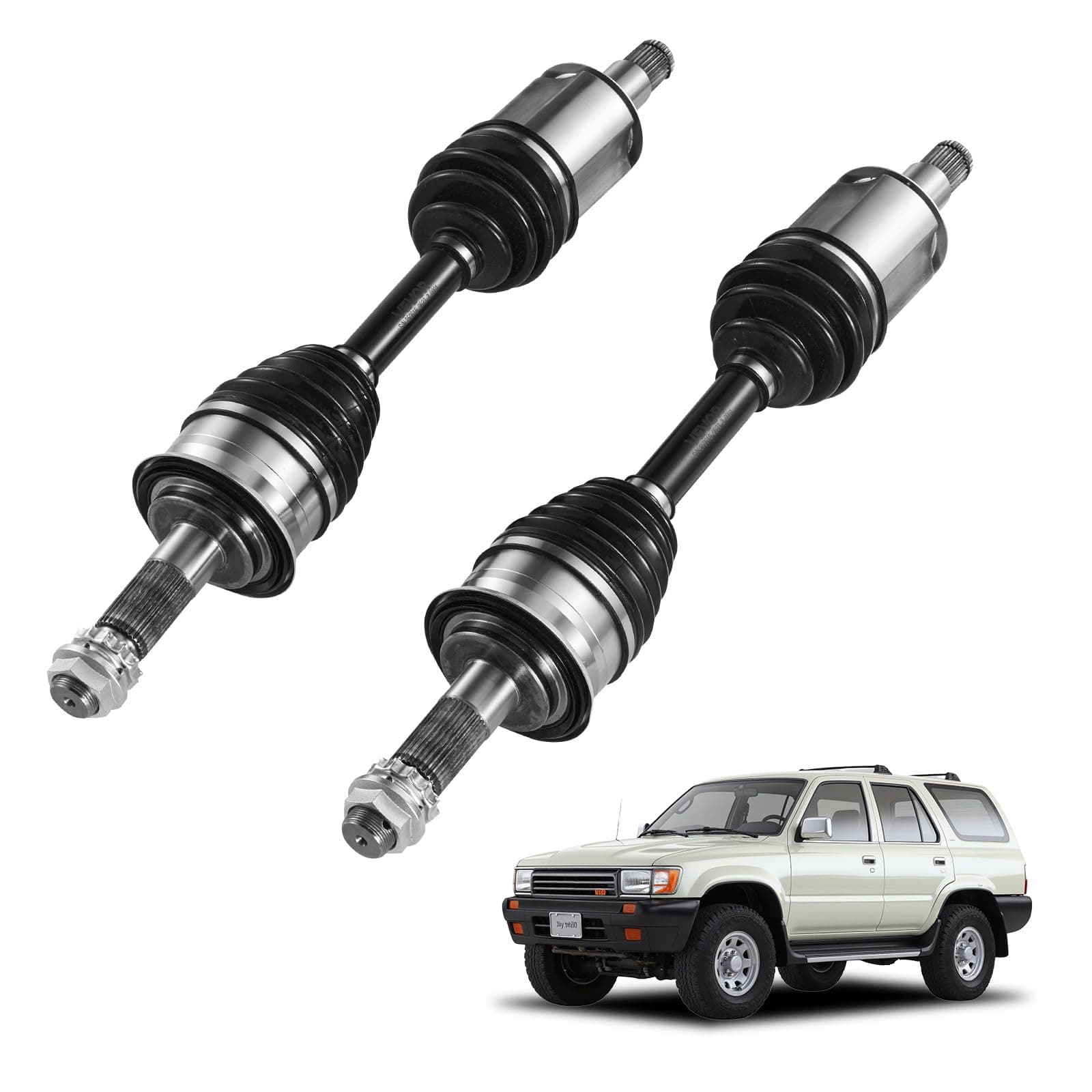 VEVOR CV Axle Shaft Assembly, 2 Pieces Front Left & Right (Driver and Passenger Side), Automotive Replacement CV Joint Axles Pair Compatible with 1996-2002 Toyota 4Runner, Alloy Steel & Carbon Steel