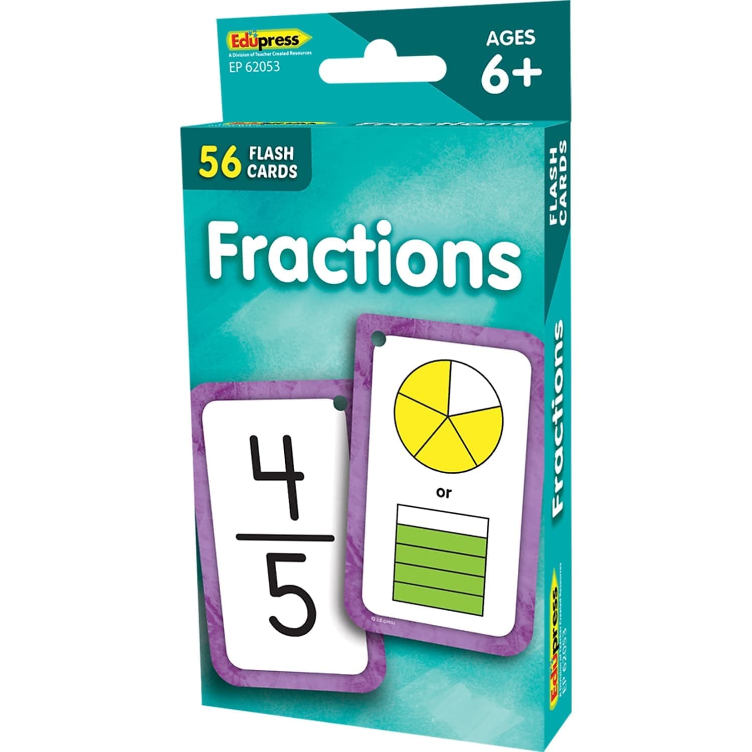Teacher Created Resources Fractions Flash Cards (EP62053)