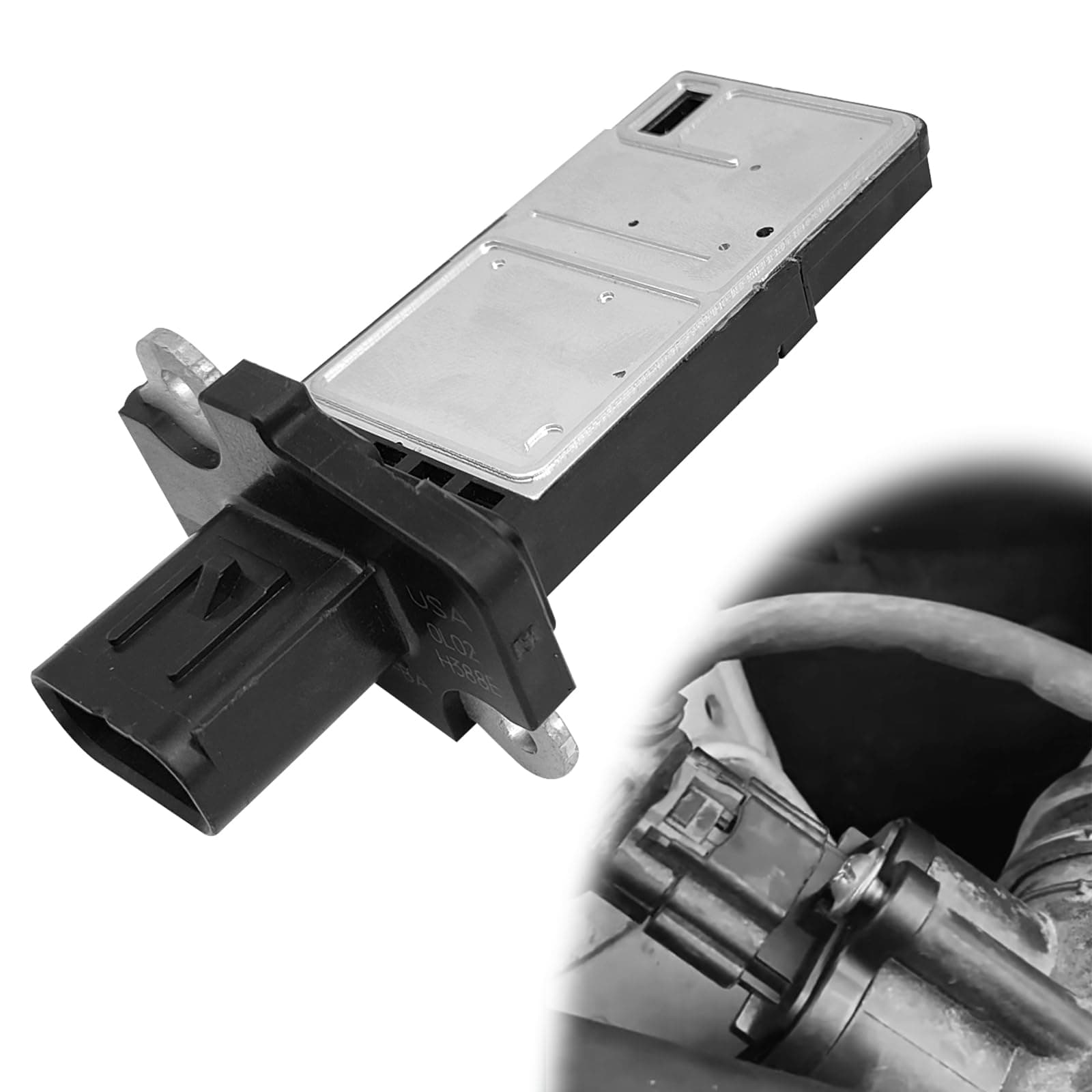 Mass Air Flow Sensor MAF Sensor 3L3Z-12B579-BA MAF0012 Compatible with Ford Escape Expedition Explorer F150 F250 F350 Lincoln MKX MKZ Navigator Town Car Mercury Mariner Mountaineer