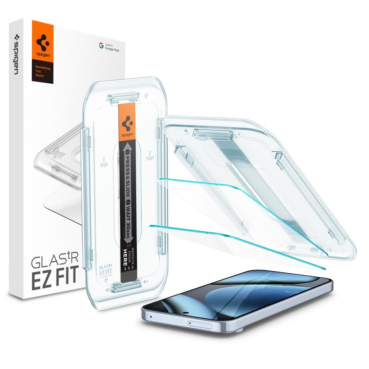Spigen Glas.tR EZ Fit Tempered Glass Screen Protector for Google Pixel 10, Pixel 10 Pro, Pixel 9, Pixel 9 Pro (2 Pack)
