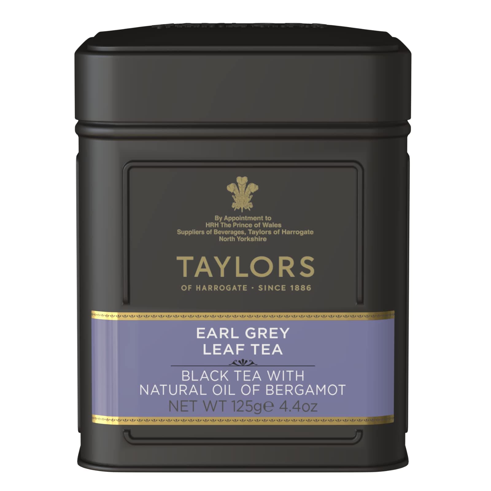 Earl Grey, Loose Leaf, 4.41 Ounce Tin Caddy (Pack of 1), Fragrant, Delicate & Light, Caffeinated, Premium Whole Leaf Tea