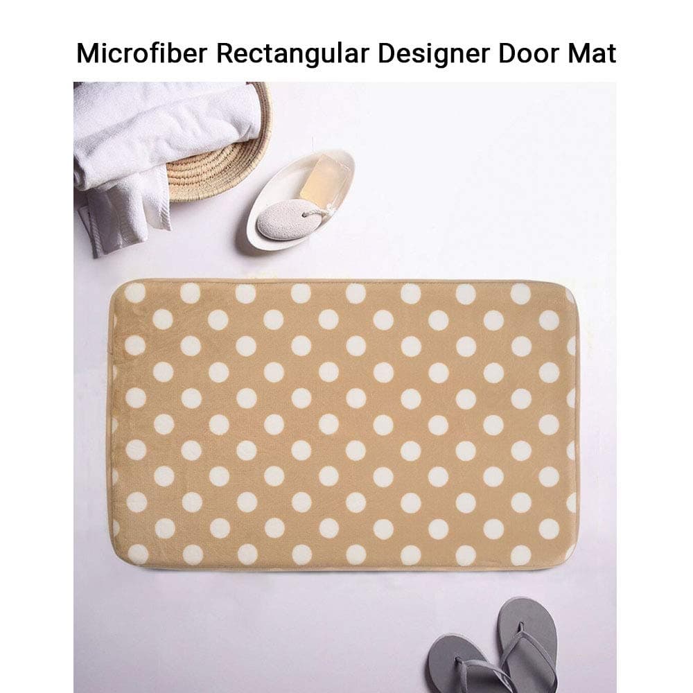 Cortina Microfiber Rectangular Designer Door Mats for Living Hall, Bedroom, Bathroom, Kids Room, Kitchen, 16 x 24 Inches