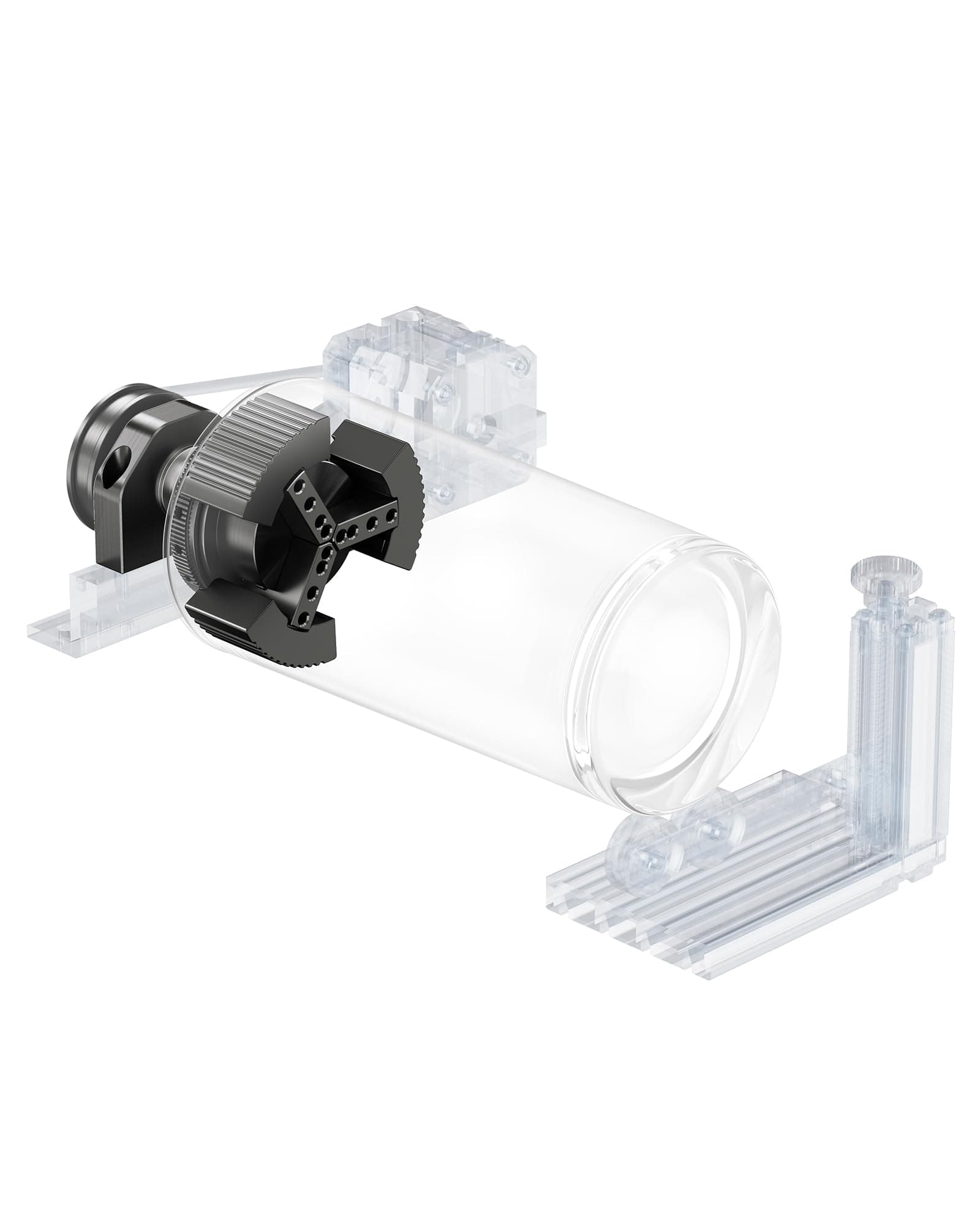 Rotary Pro Upgrade Kit for Enhance WeCreat Basic Rotary Attachment, Only for WeCreat, 9-in-1 Rotary Roller Accessory for Engraving Cylindrical Objects, Wine Glass, Tumblers, Jewelry Ring