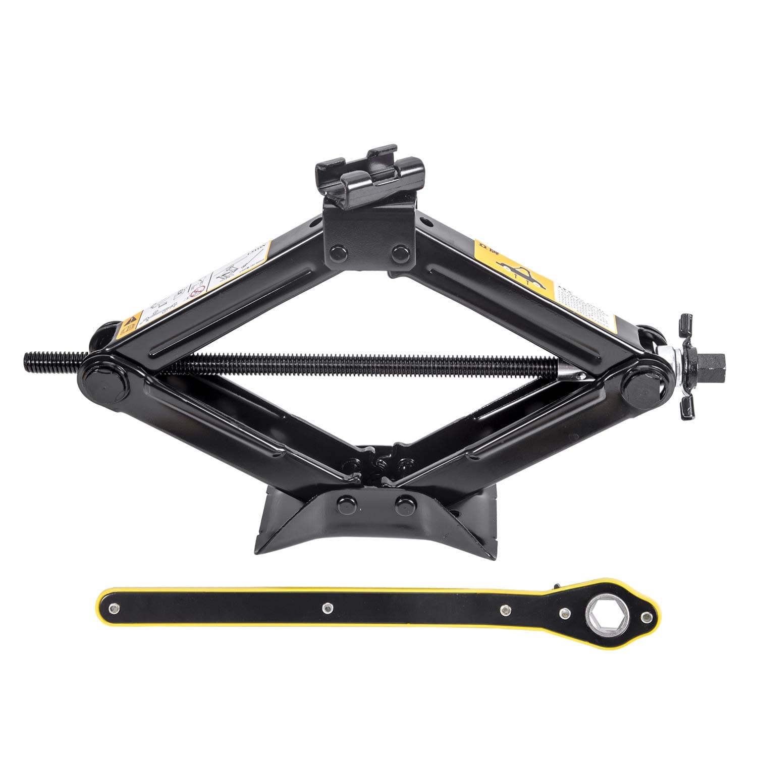 Scissor Jack Car Jack, Ratchet Handle Saving Strength Design (1.5Ton)