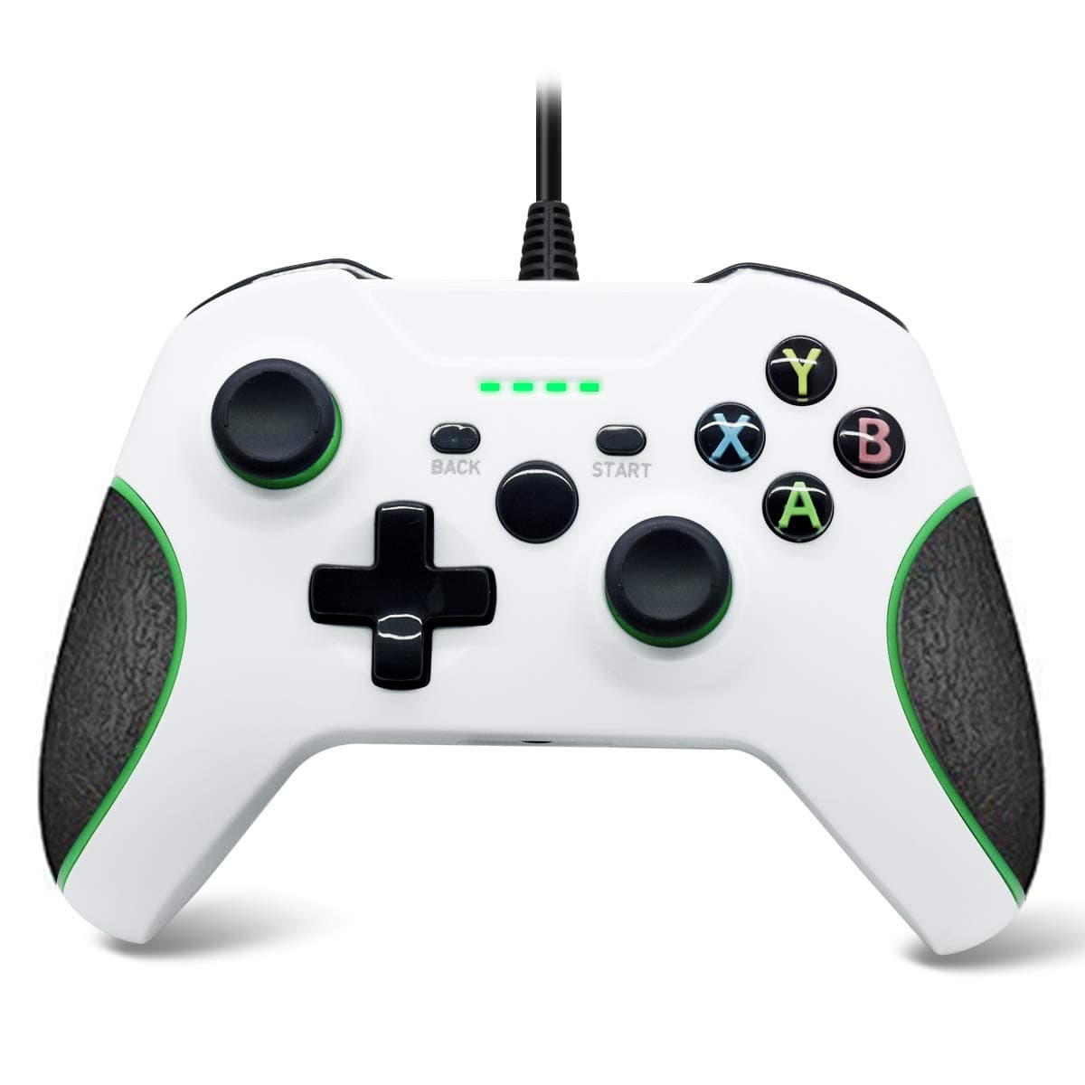 Xbox one Cable Controller, Wired Xbox one Game Controller, USB Gamepad Game Controller, Suitable for Xbox one, Xbox one X, Xbox one s, Xbox one Elite, PC windows10 (White)