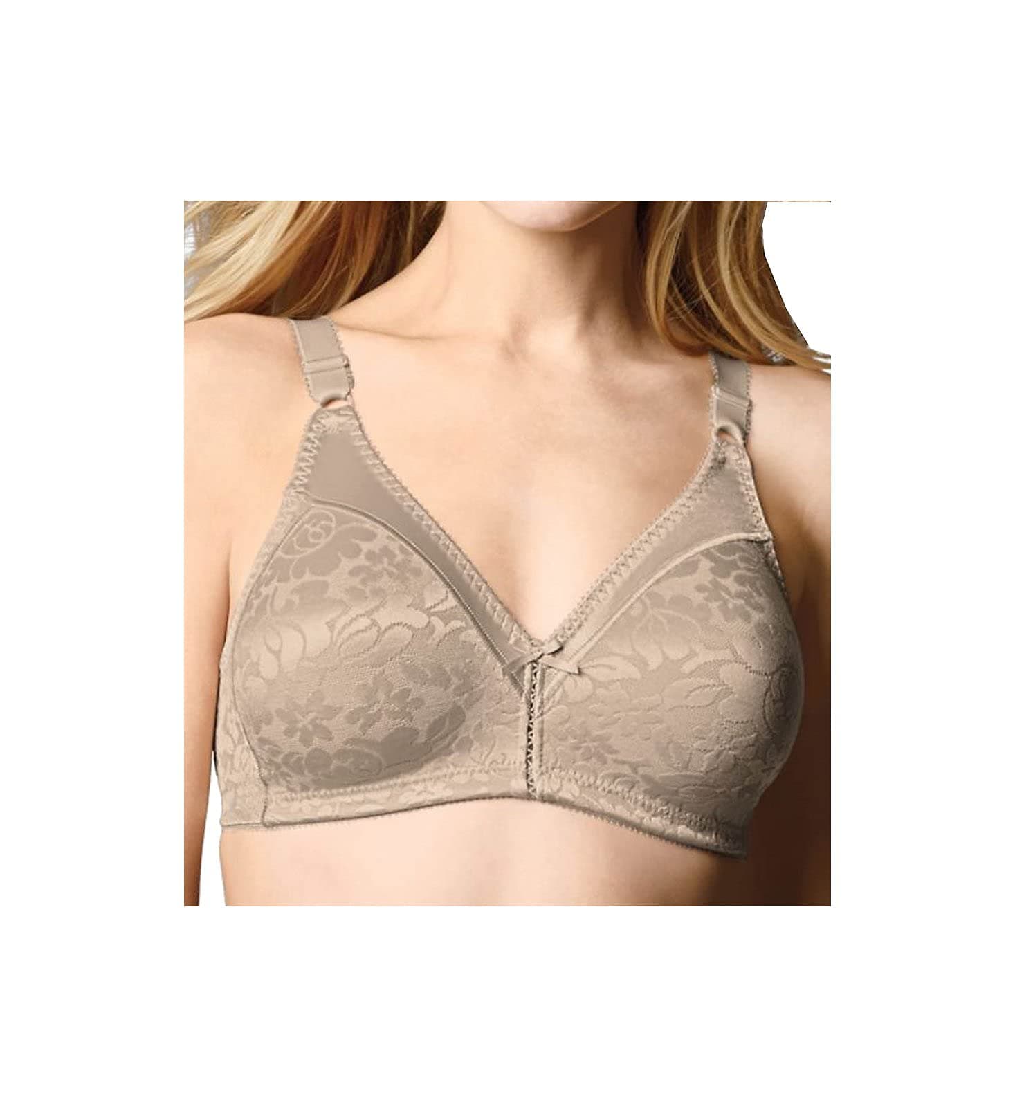 Bali Women's Double-Support Spa Closure Wire-Free Bra Full Coverage, Opaque