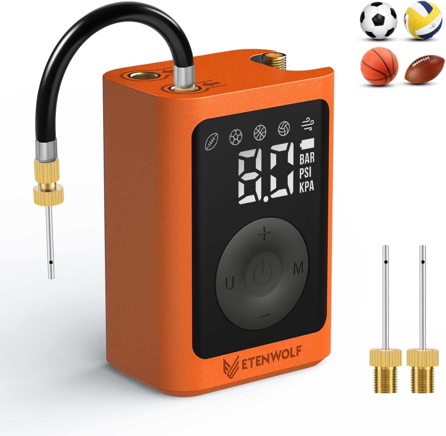 P300 Plus Ball Pump, Electric Basketball Pump Inflation and Deflation, with 3200 mAh Rechargeable Battery, Air Pump for All Sports Balls