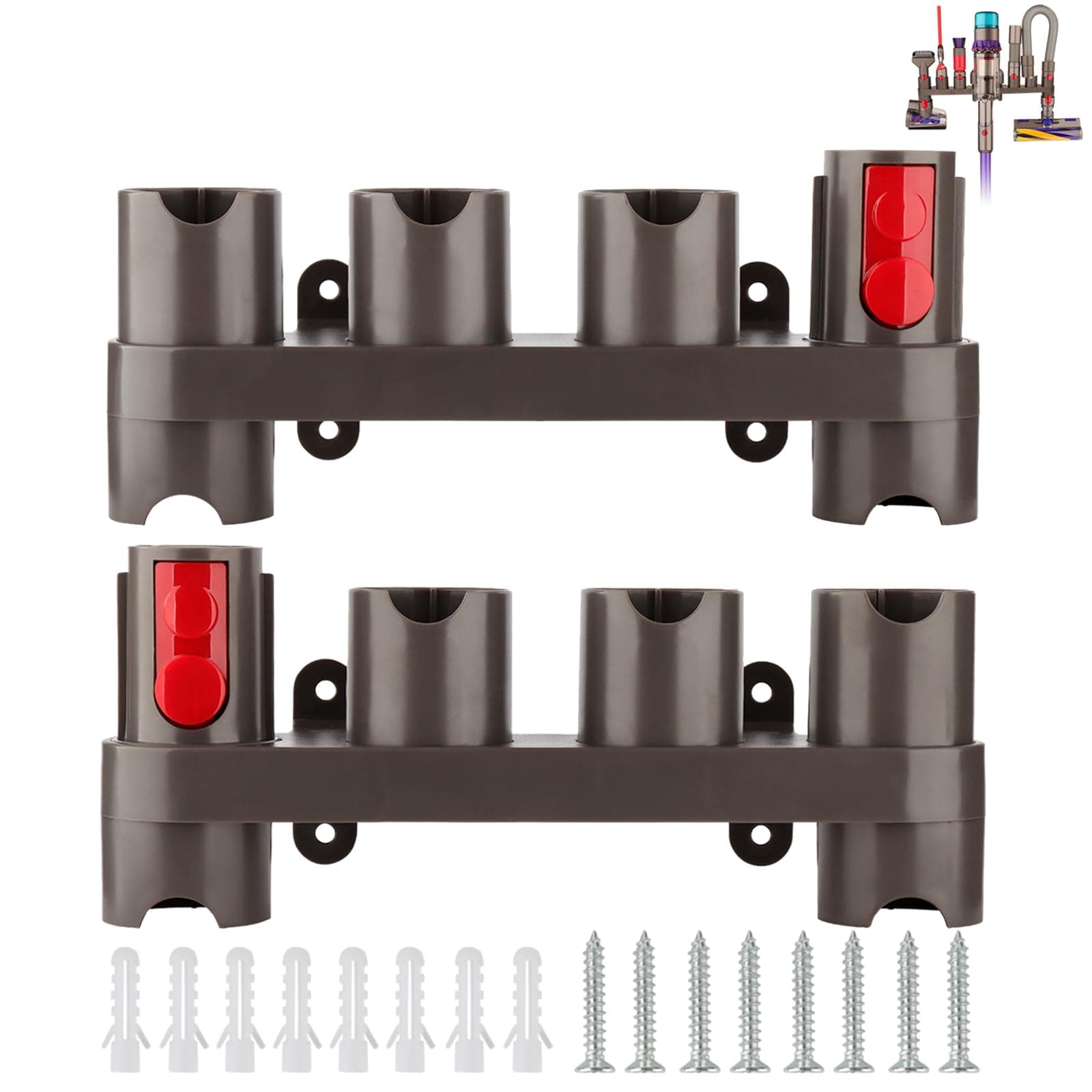 – Docking Station Accessory Holder Attachments Organizer for Dyson Gen5 V15 V12 V7 V8 V10 V11 SV10 SV11 Vacuum Cleaner Accessories Tools (2 Pack, 10 Storage Sockets)