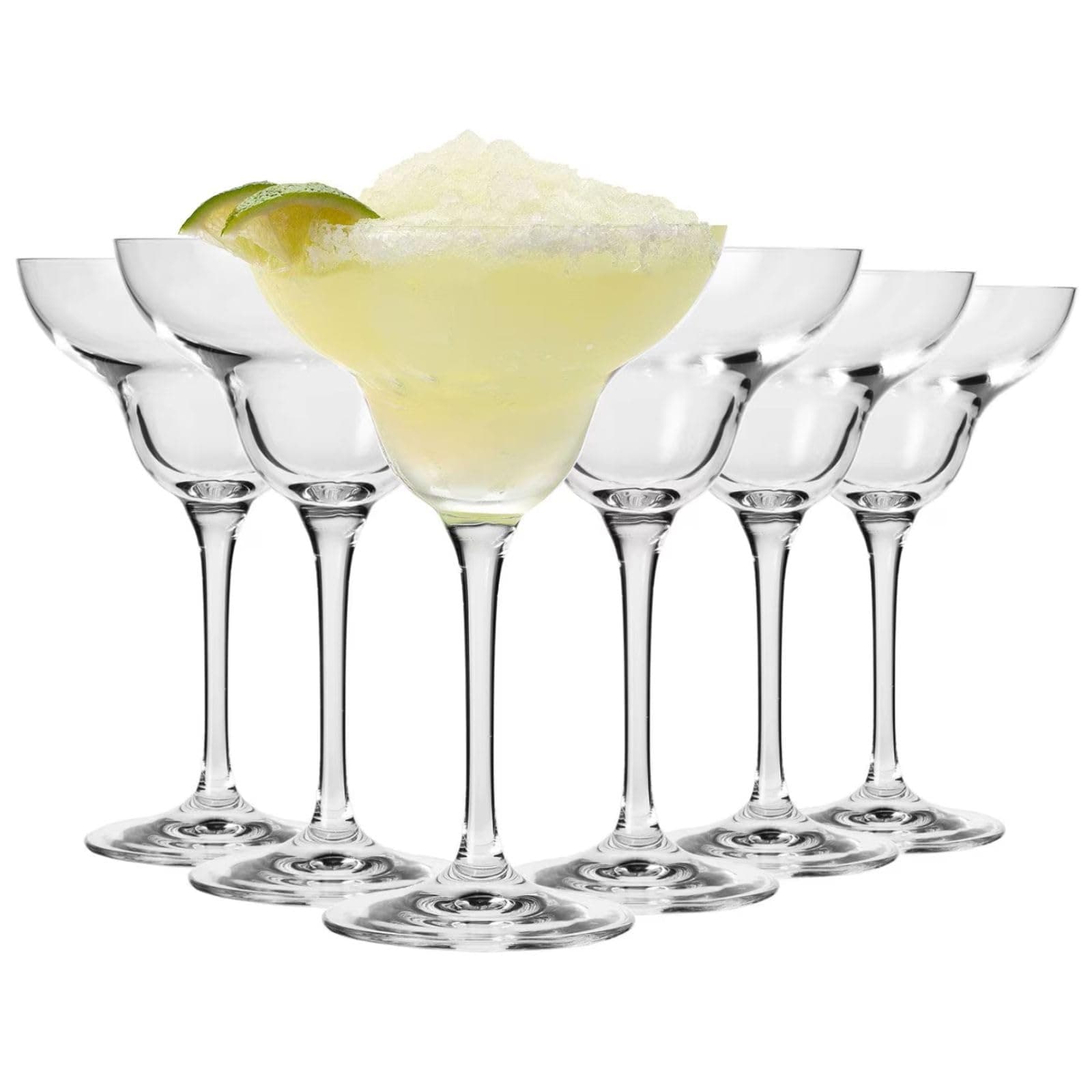- Margarita Cocktail Glasses, Set of 6, 9.1 oz, Mixology Collection, Ideal for Cocktails, Frozen Desserts, Dishwasher Safe, Made in Europe