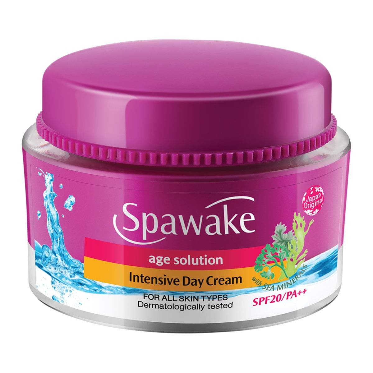 Spawake Anti Aging Face Cream | Age Solution Intensive Day Cream with SPF 20 PA++ | Anti-Wrinkle, Firming & Hydrating Moisturizer with Sea Minerals & Astaxanthin | 50g