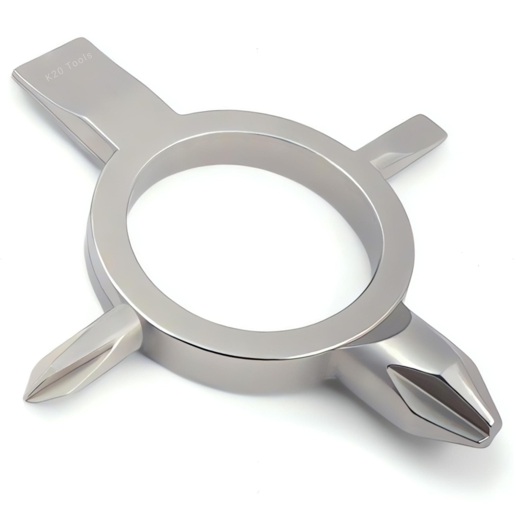 Screwdriver Keychain with Phillips and Flat Head - Tiny EDC Pocket (#1, #2)