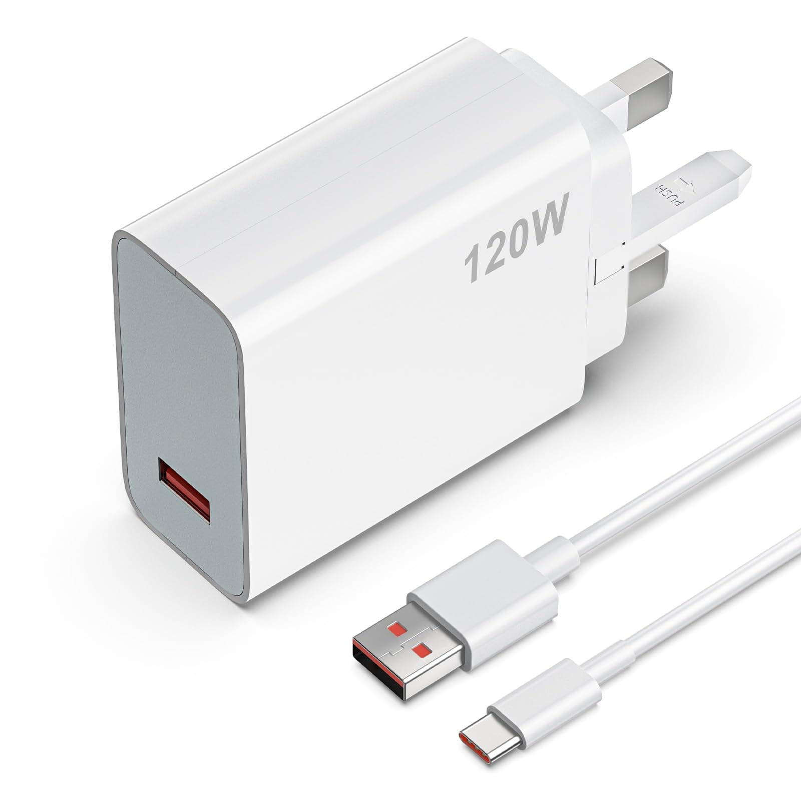 120W Hyper Type C Charger Compatible with Xiaomi Mi14T 14 Pro Mi13T 13 Ultra Pro Mi12 Mi Mix 4 Redmi Note 14 13 12 Black Shark 5/4 POCO X6/X5/F4/X4 Adapter with 6A Type-A to USB-C Cable