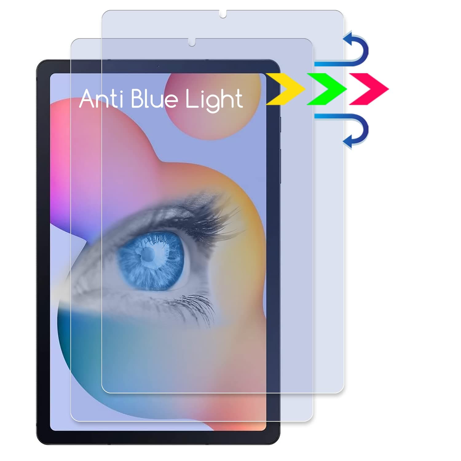KEANBOLL2-Pack Anti Blue Light Screen Protector for Samsung Galaxy Tab S6 Lite 10.4 inch(2024/2022/2020),Blocking Blue Light Anti Glare Anti Fingerprint Filter