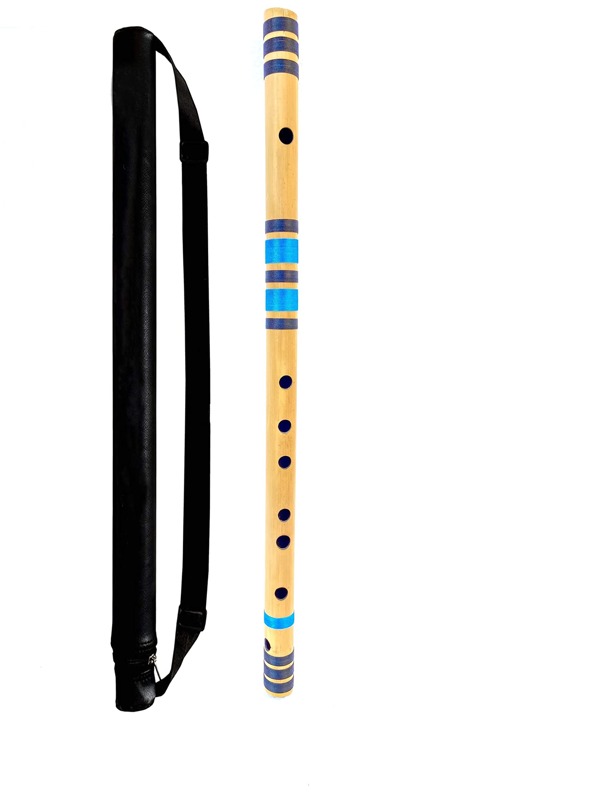 KHALSA MUSICAL C Scale Medium Professional Flute,7 Hole 19.5 inches with Free Carry Bag
