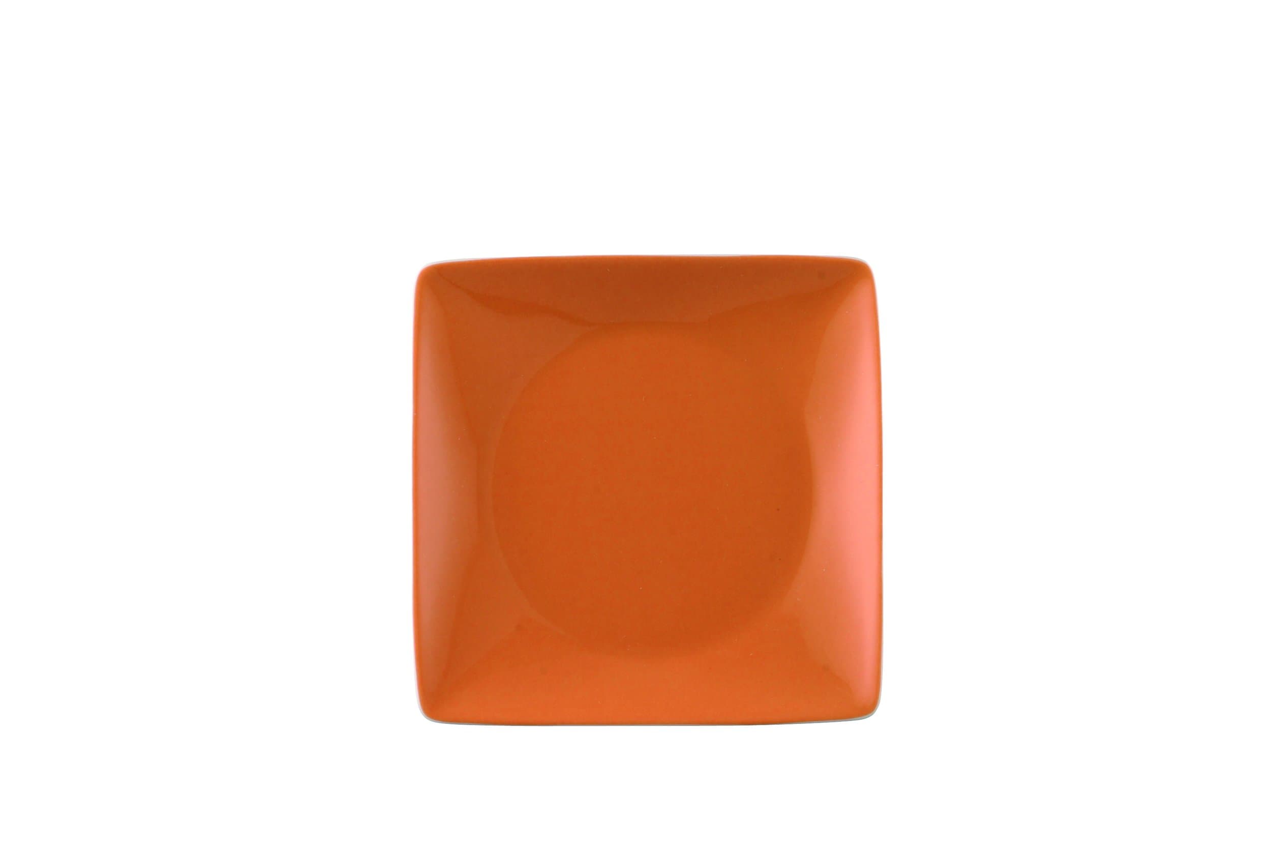 Thomas by Rosenthal No:Limit Orange Dish, square flat/Cappuccino Saucer