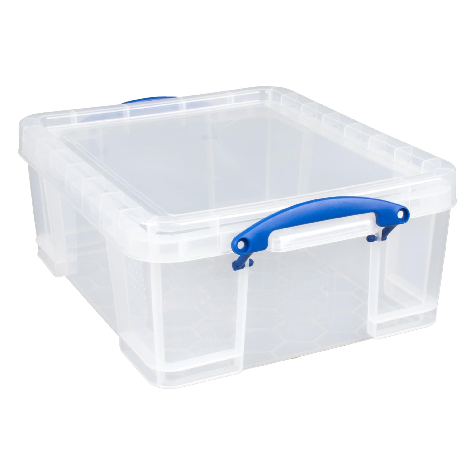 17 Liter Plastic Storage Bins with Snap Lids and Clip Lock, Clear