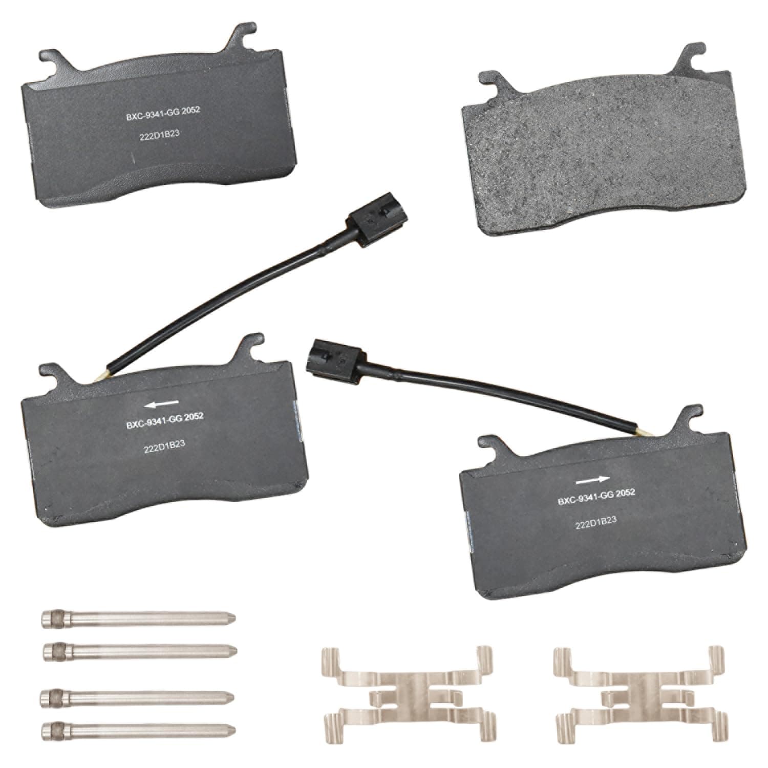 Premium SBC2052 Ceramic Front Brake Pads for Alfa Romeo Giulia 2018-2017, Stelvio 2018, Stelvio 2021-2020