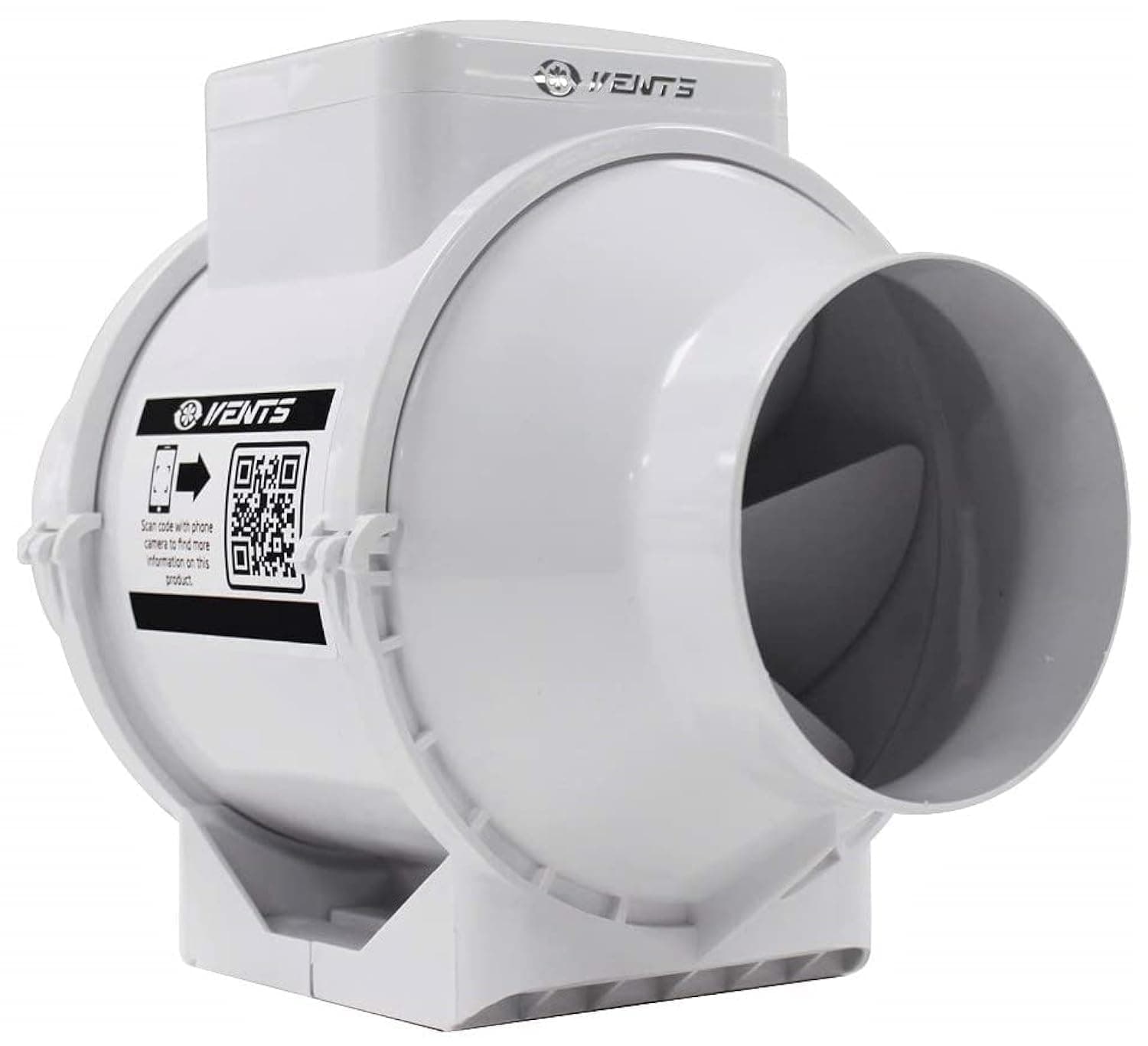VENTS 100mm (4”) Standard Inline Extractor Fan – Quiet Loft-Mounted Ventilation for Bathroom, Shower & Damp Control