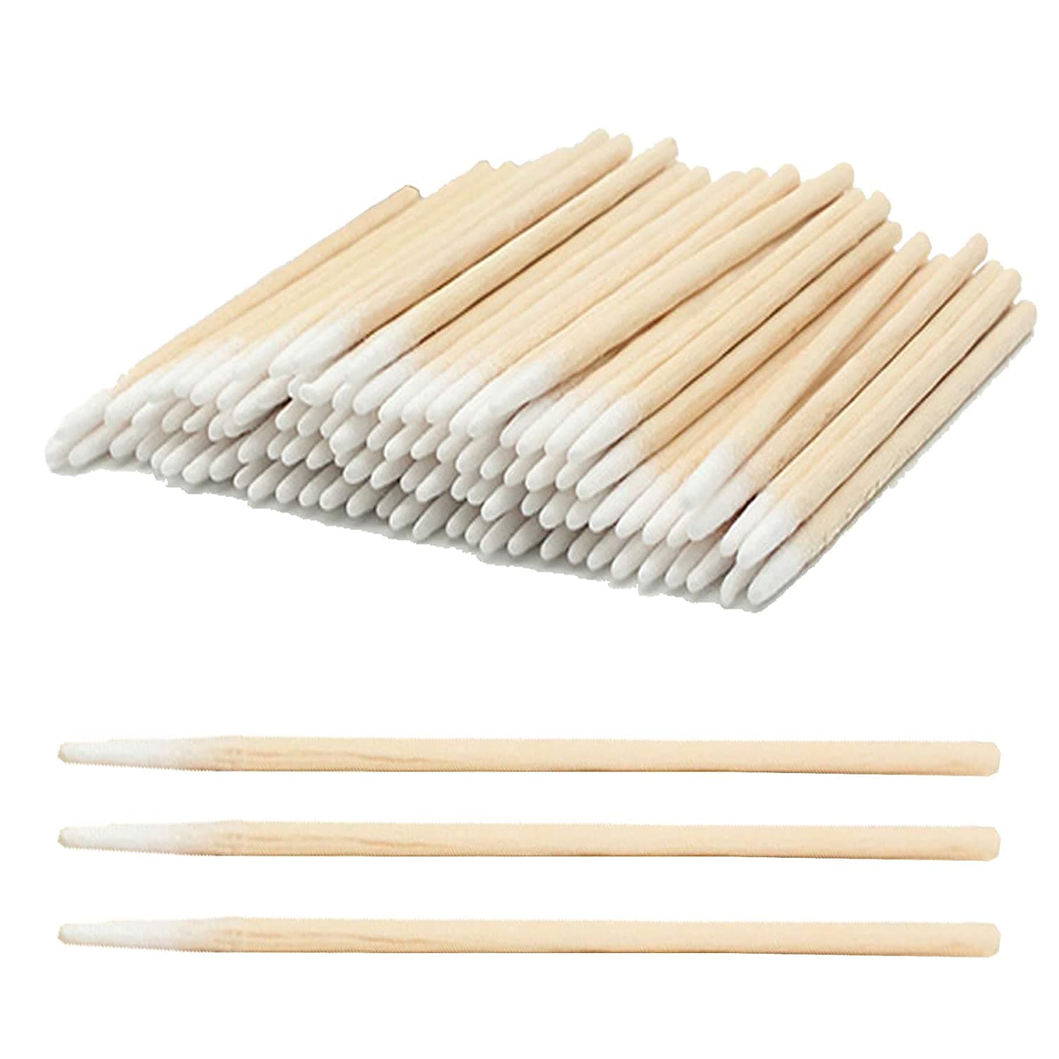 1600 pcs 2.75 Inch Pointed Cotton Swabs Precision Microblading Cotton Tipped