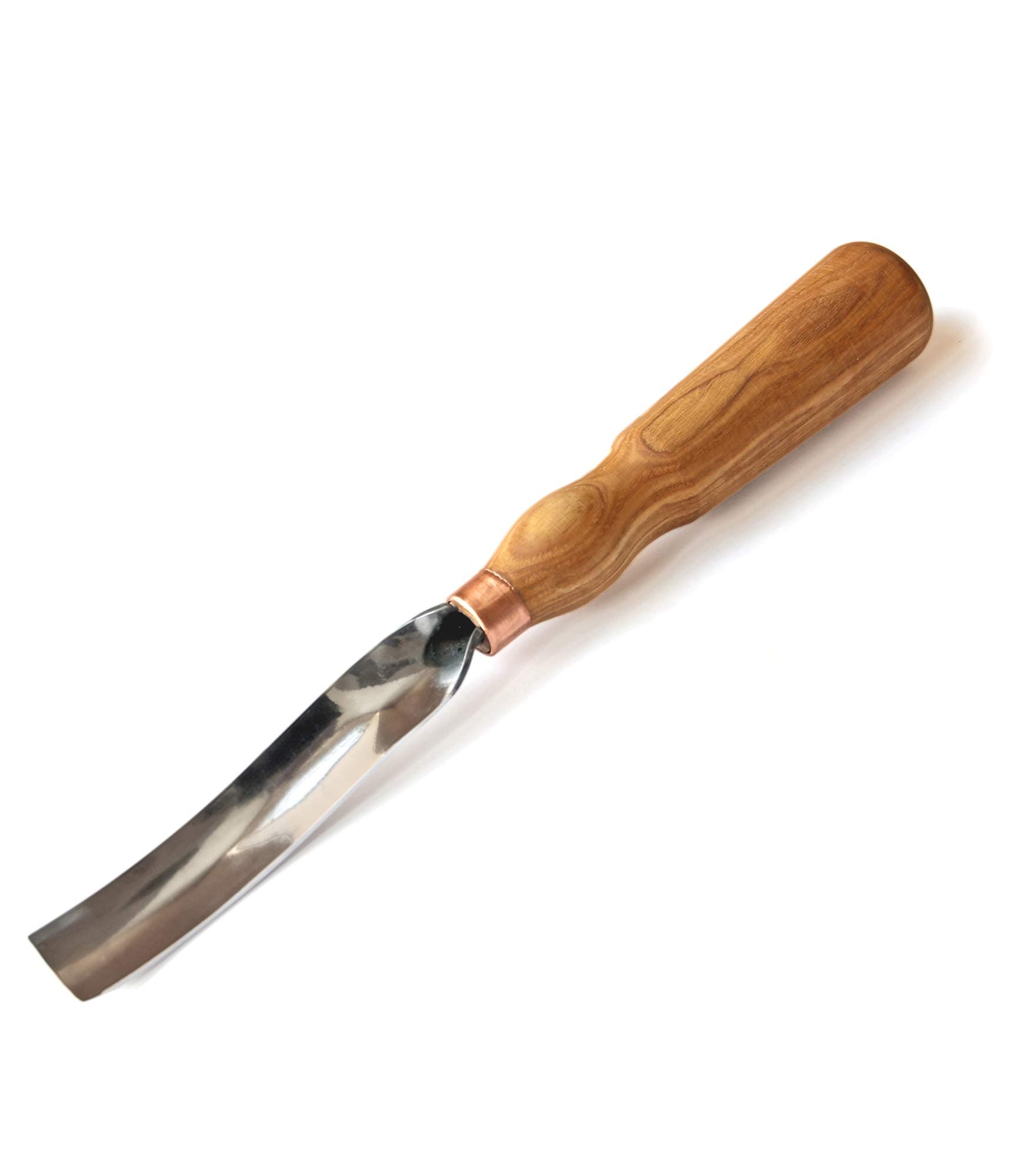 BeaverCraft Wood Carving Gouge 7L/22 Spoon Carving Tools, Chisels - Bowl Gouge, Wood Curved Chisel - Whittling Spoon Knife