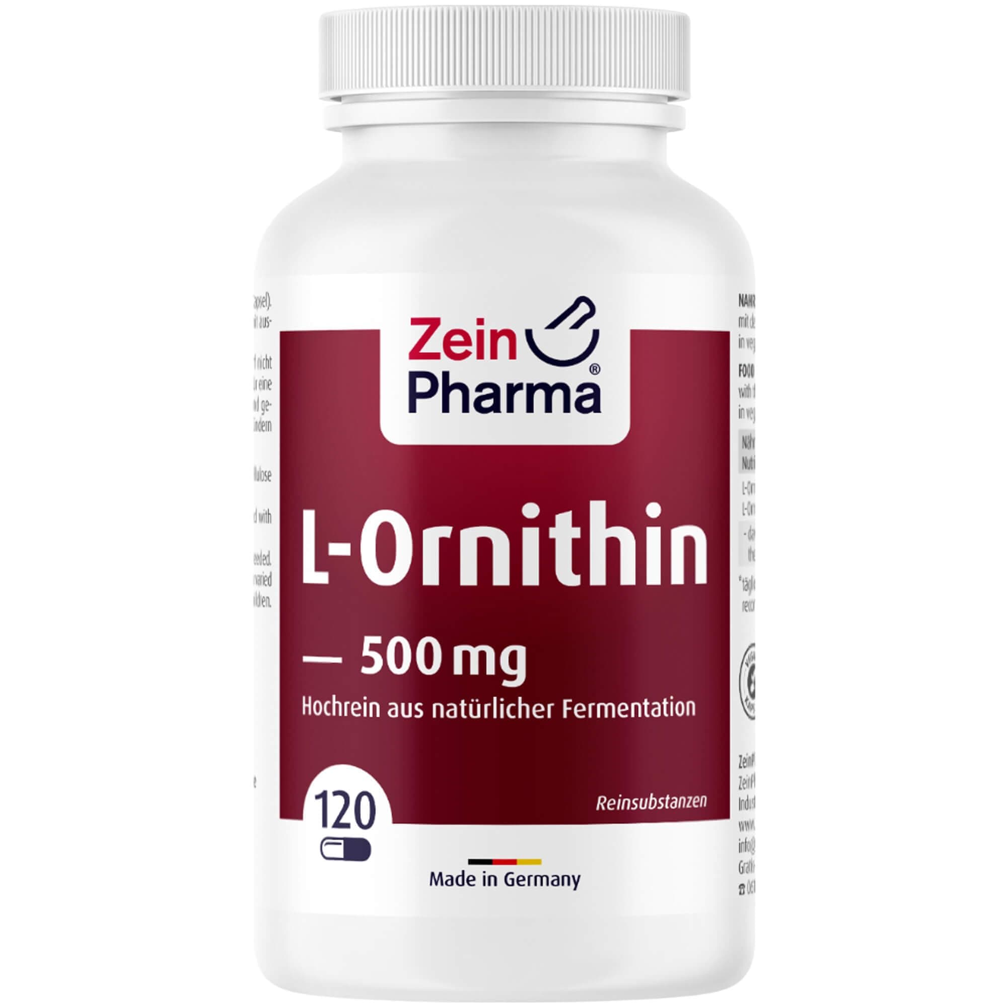 L-Ornithine, 500mg - 120 caps