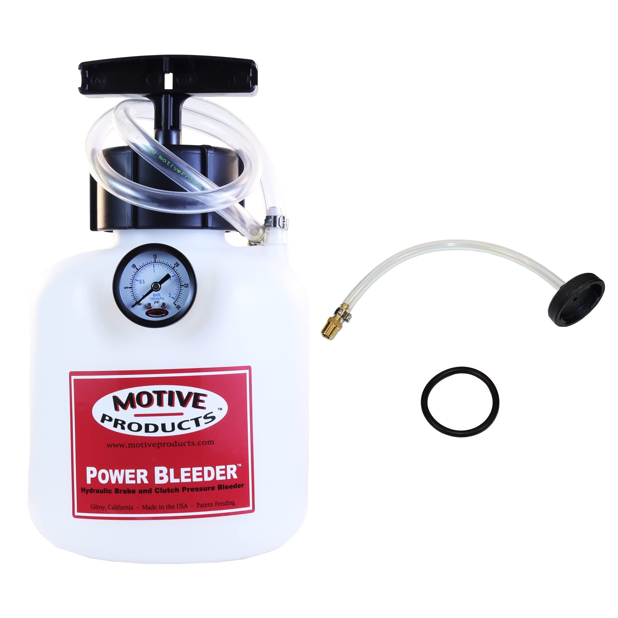 0107 Power Bleeder 2-Quart Tank with Hose and Adapter, Compatible with Mid-Late Model Ford Vehicles