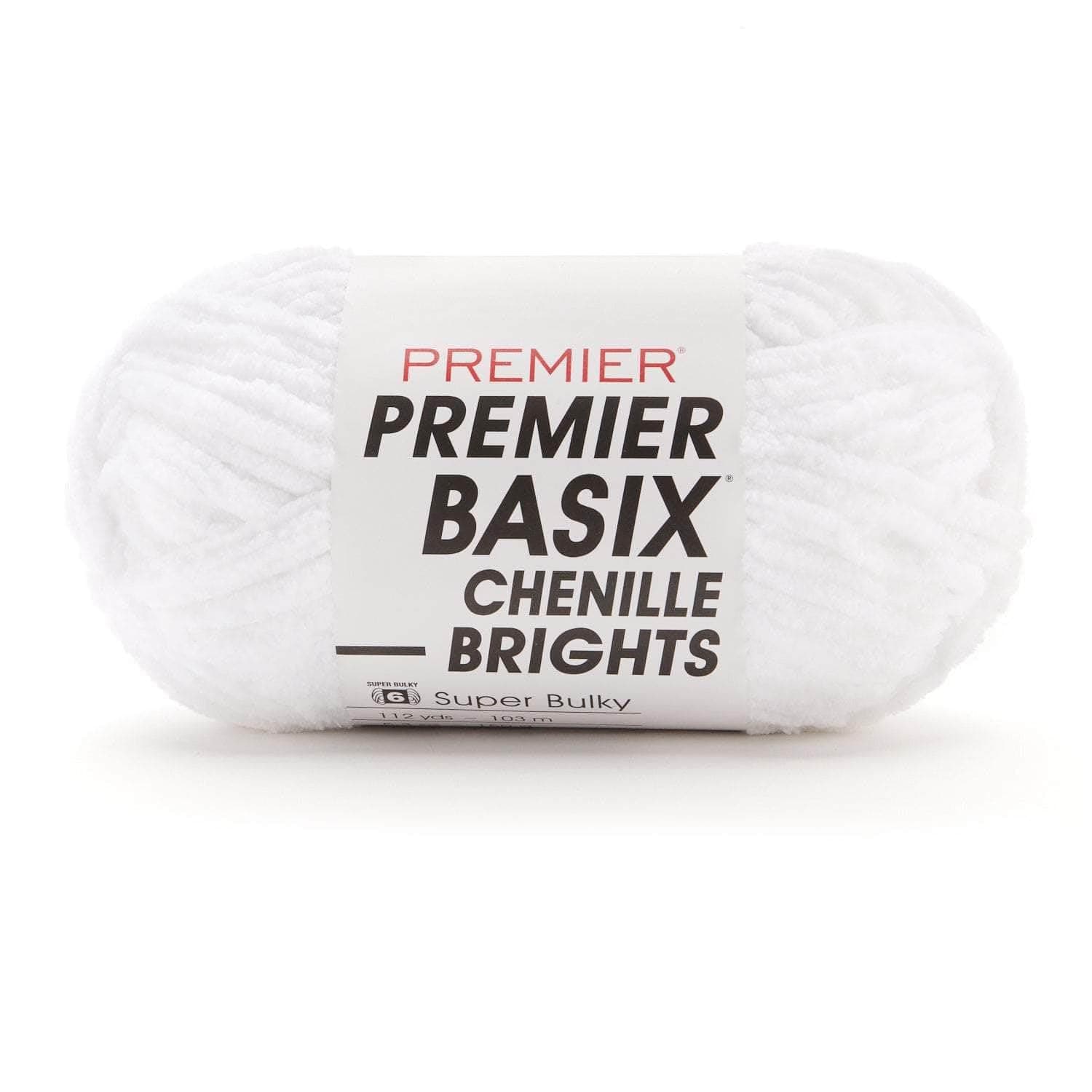 - Basix Chenille Brights 2126-01 White