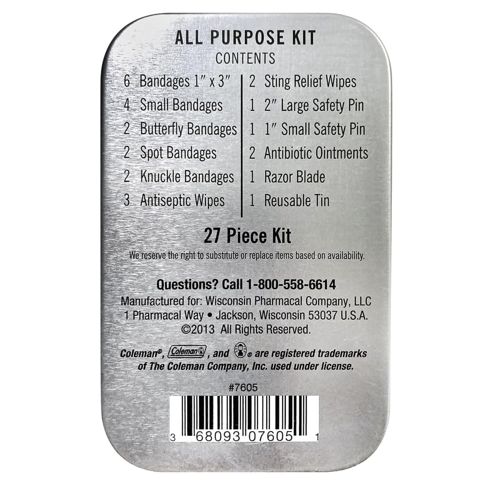 Coleman All Purpose Mini First Aid Kit - 27 Pieces
