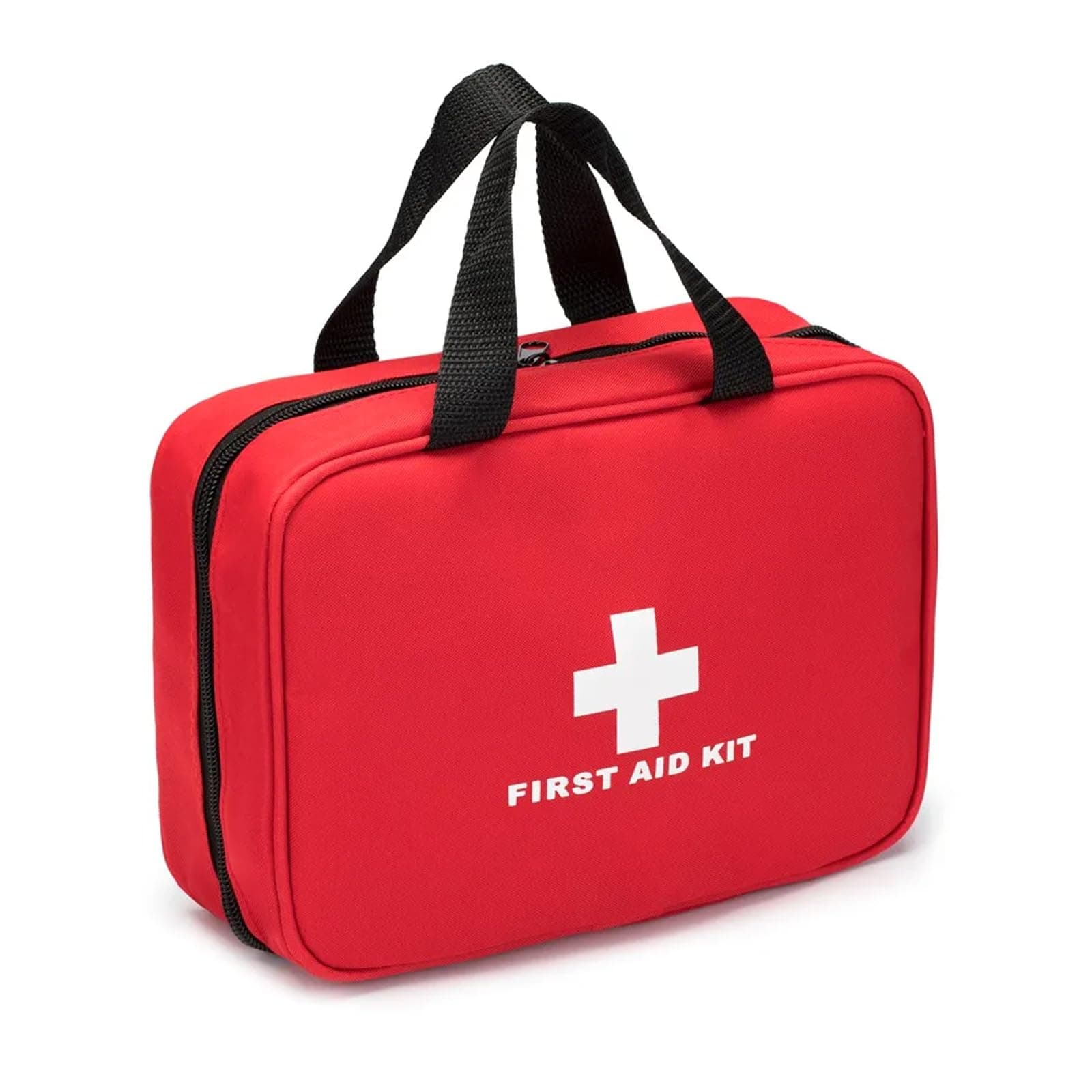 First Aid Kit – Emergency First Aid Refill Reflective Bag with Eyewash, Ice Packs & Emergency Blanket, Safety Essentials for Travel, Car, Home, Camping, Work, Indoor Outdoor Jumbo First Aid