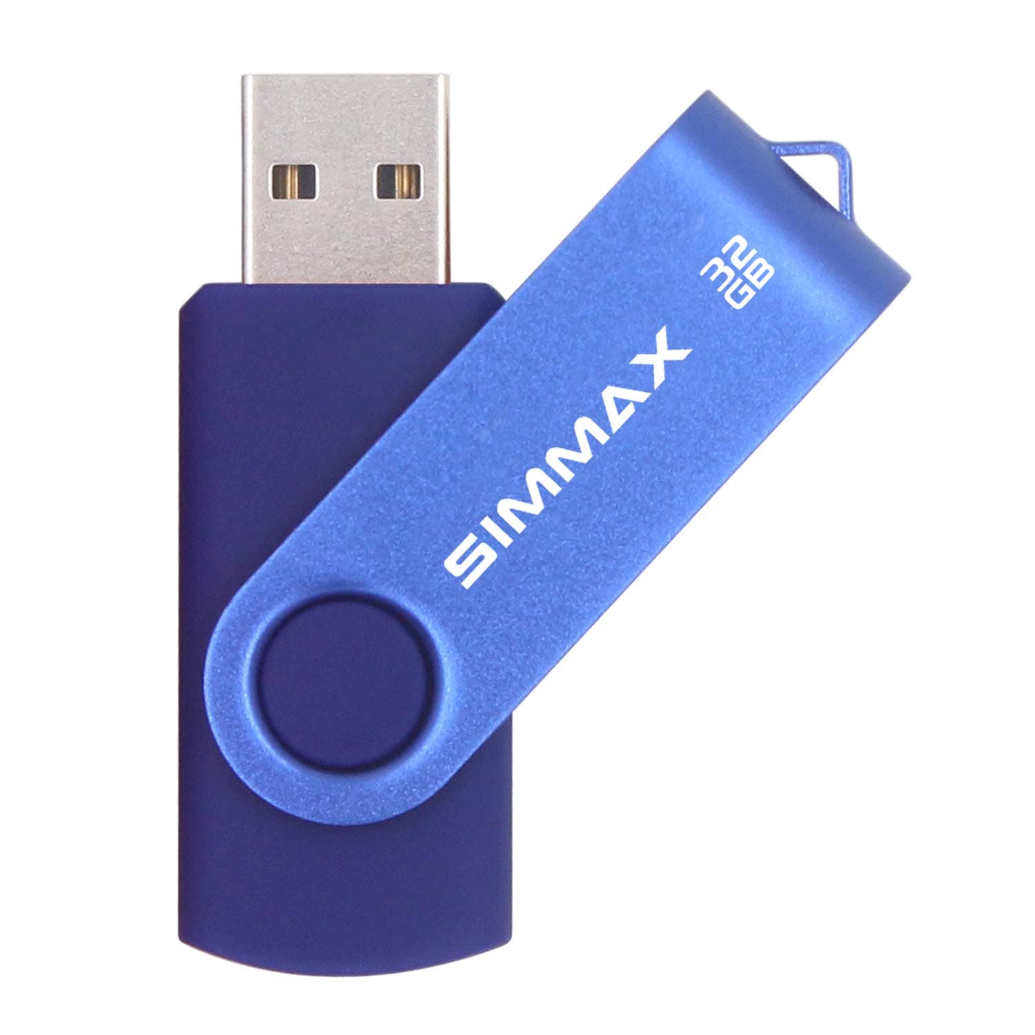 32GB Memory Stick USB 2.0 Flash Drives Swivel Thumb Drive Pen Drive (32GB Blue)