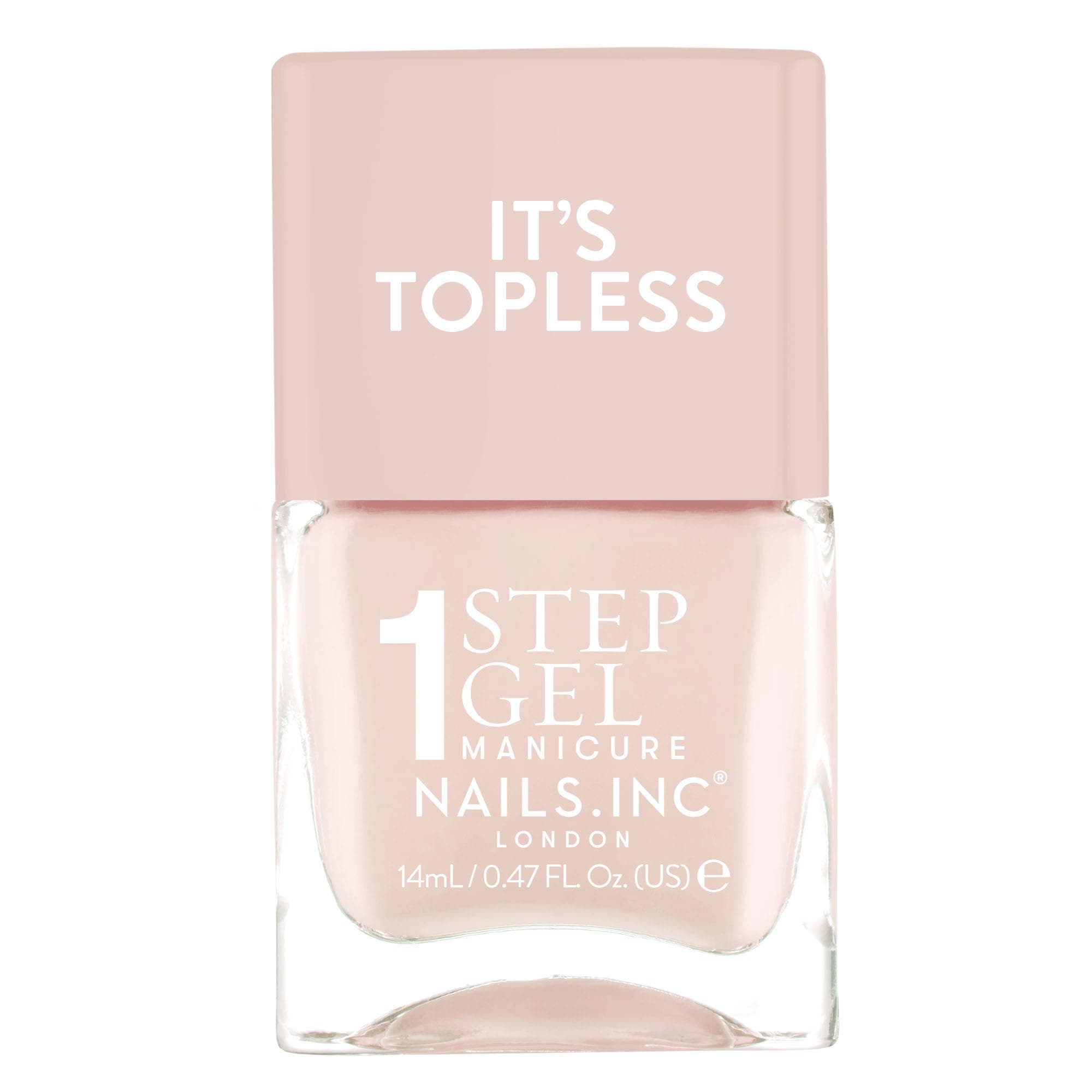 – It's Topless Gel-Like Nail Polish, 4-in-1 Base Coat, Treatment, Colour & Top Coat, Long Lasting, Strong, Chip Free Nails, Glossy Salon Quality Manicure, Air Dry Nail Polish, Renee, 14 ML
