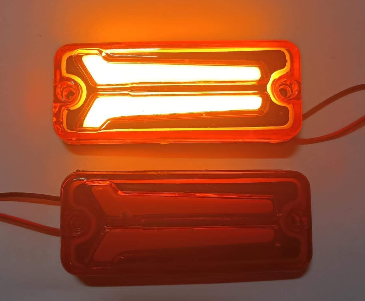 AUTO MT 2PC ORANGE MARUTI GYPSY KING LED LIGHT SIDE PANEL INDICATOR SIDE PANEL INDICATOR for MARUTI GYPSY