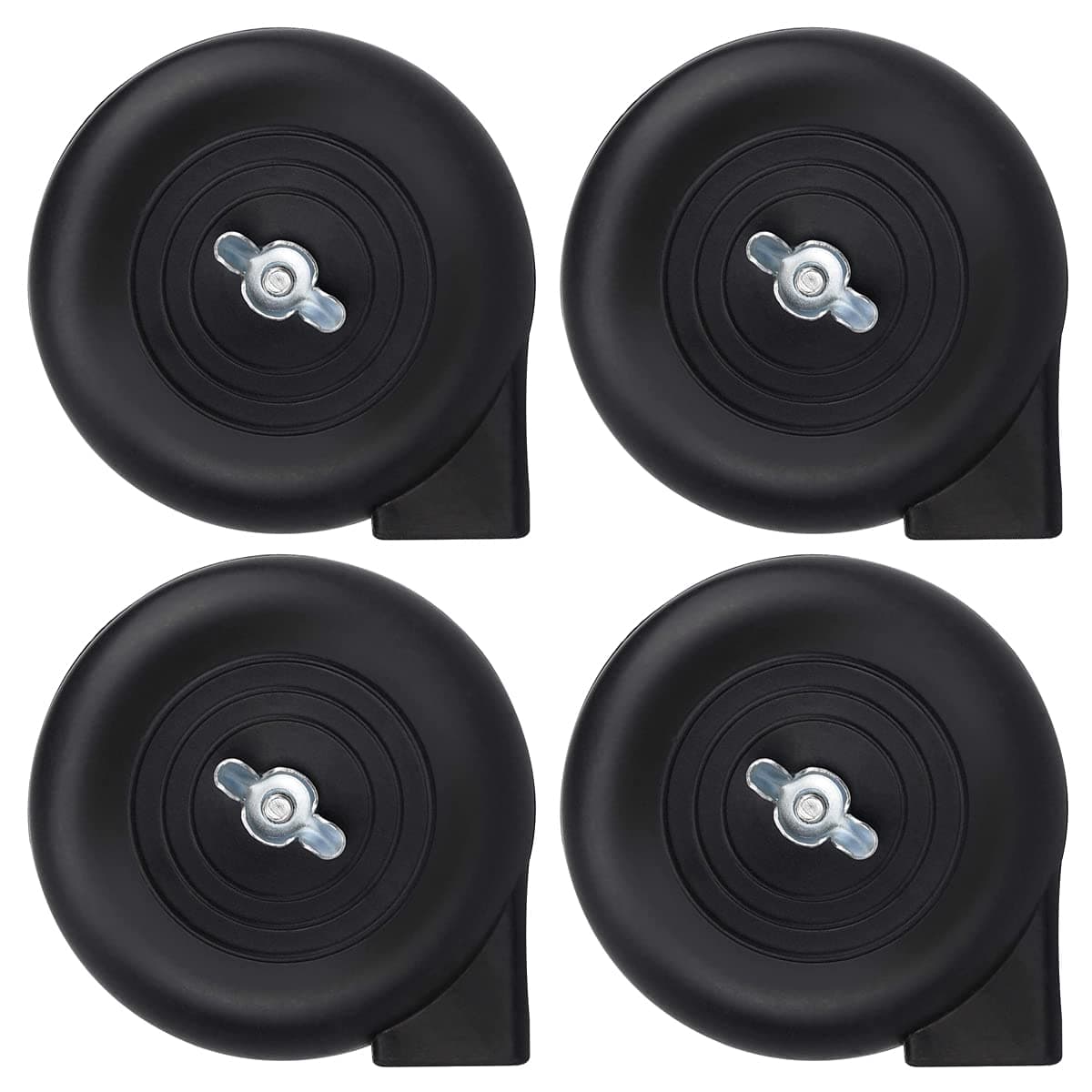 4 Pieces Air Compressor Muffler Silencer,20mm Threaded Exhaust Filter Muffler Black Plastic Air Compressor Intake Filter Silencer Sound muffler Replacement for air