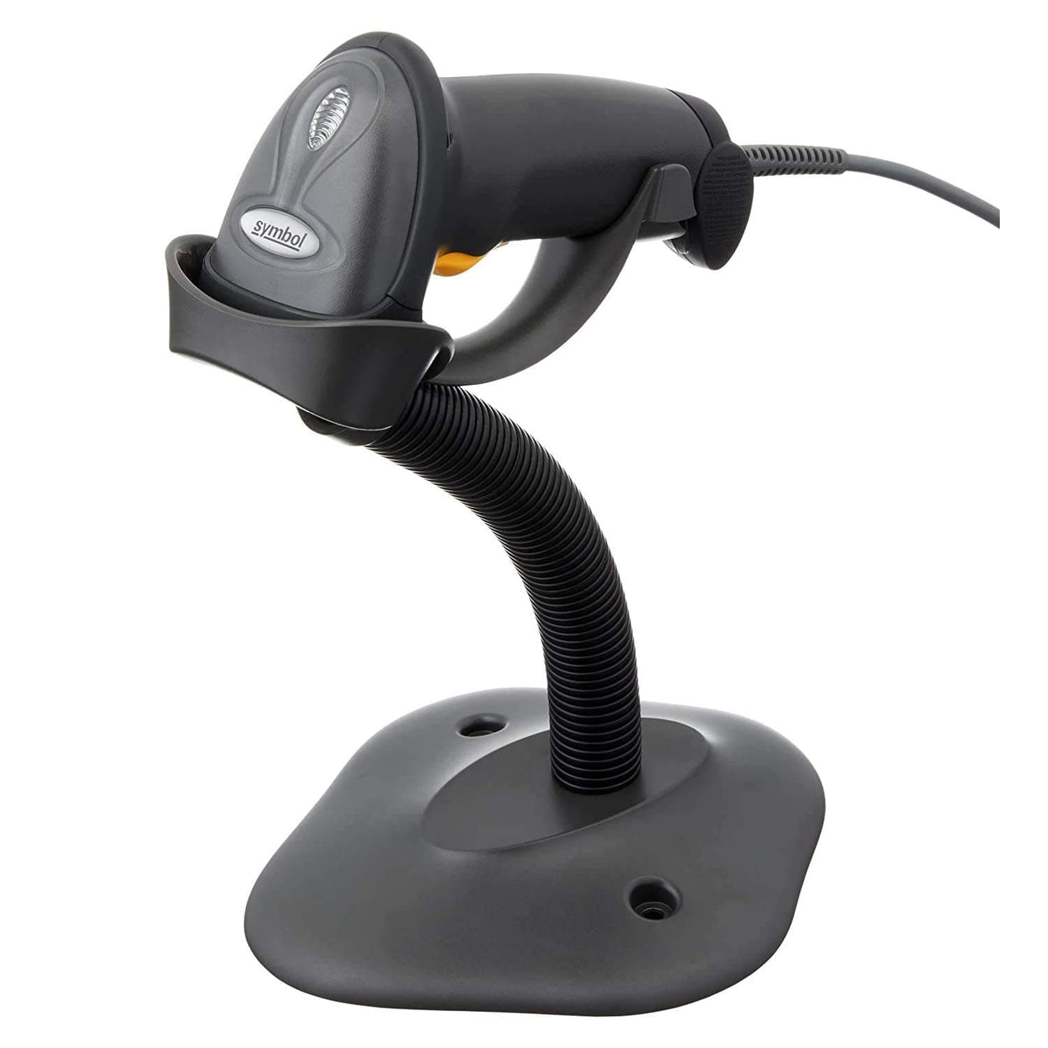Zebra LS2208-SR20007R-UR USB Kit, Scanner, CBA-U01-S07ZAR Cable, 20-61019-02R Stand, Black