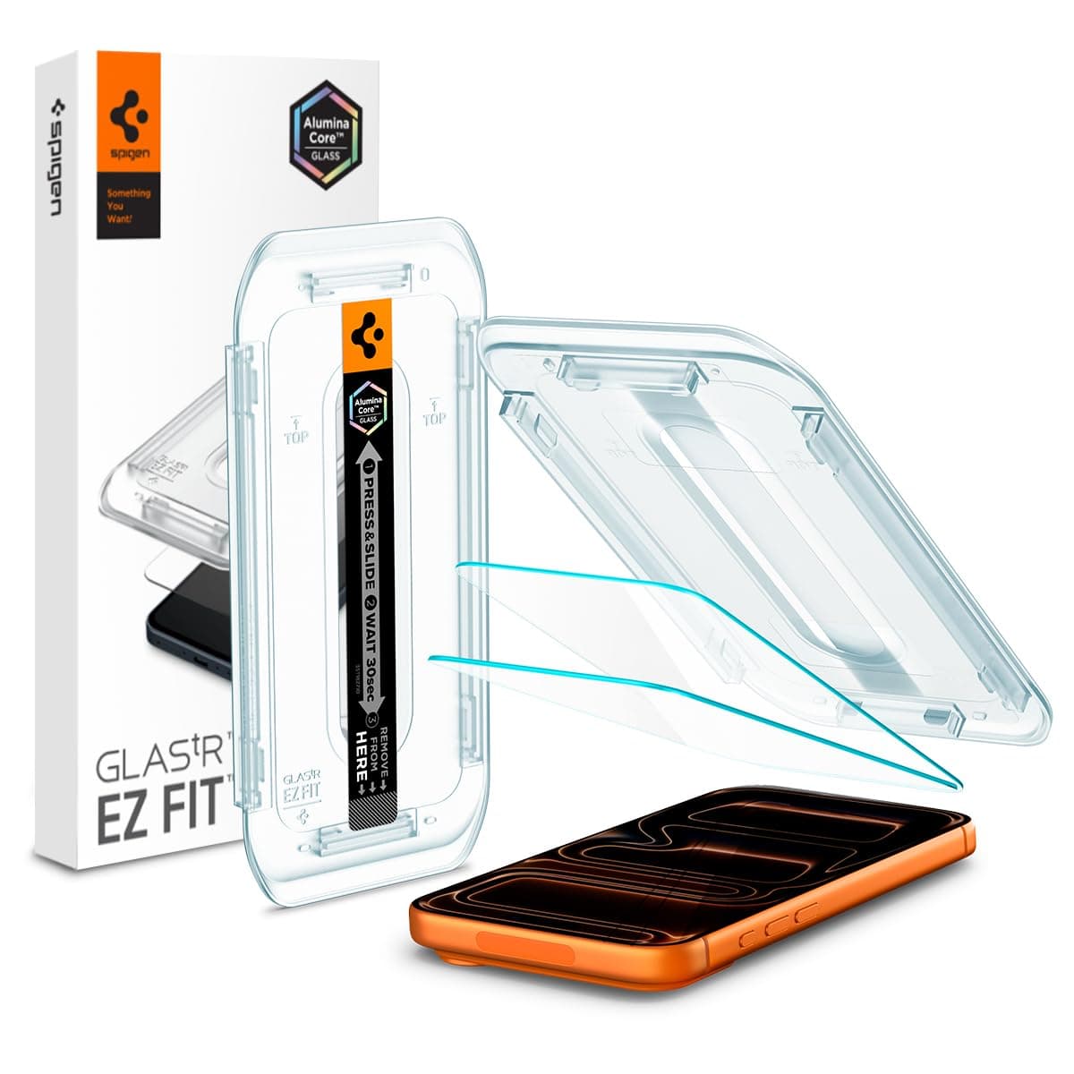 Glas.tR EZ Fit Tempered Glass Screen Protector for iPhone 17 Pro Max, iPhone 16 Pro Max - 2 Pack