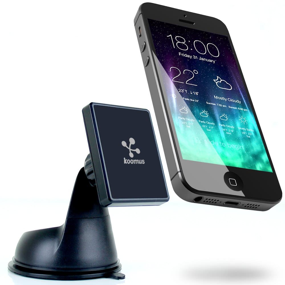 Koomus Magnetos Universal Dashboard Windshield Magnetic Cradle-less Smartphone Car Mount Holder
