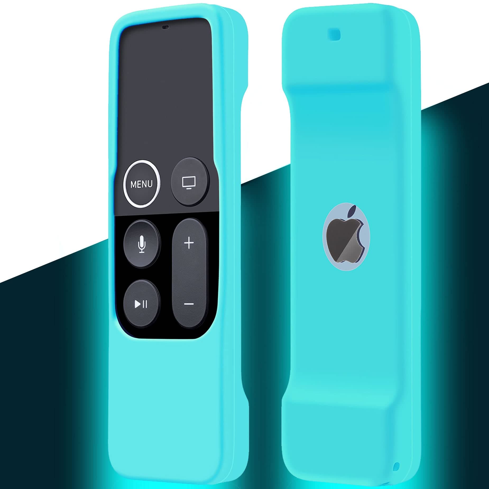 Lambcare Case Compatible with Apple TV 4K/ 4th Gen Remote Light Weight Anti-Slip Shock Proof Silicone Cover for Controller for Apple TV Siri Remote Glow in The Dark