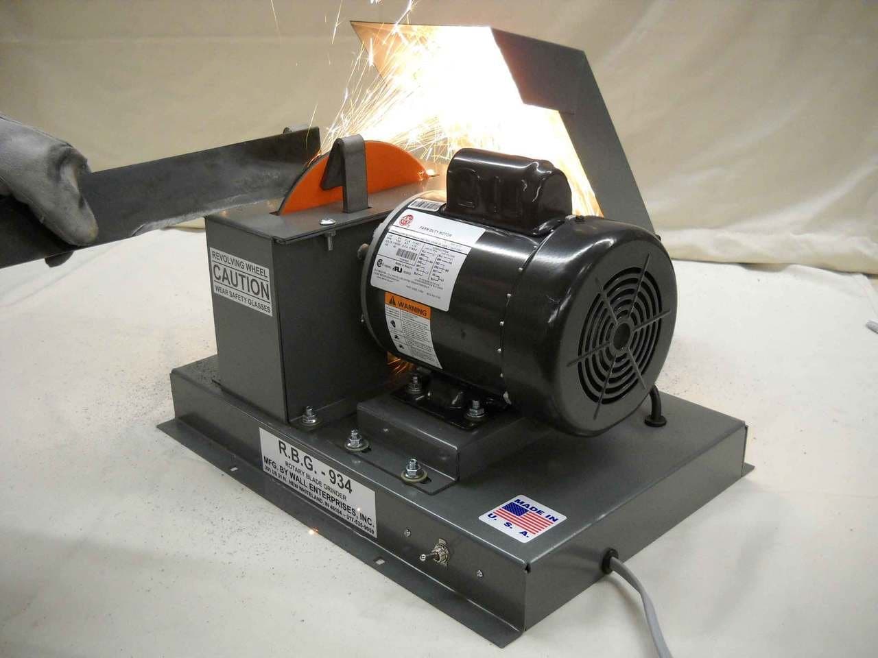 RBG 9'' Fast Grind Sharpener + Grit Collector + Spare Disc