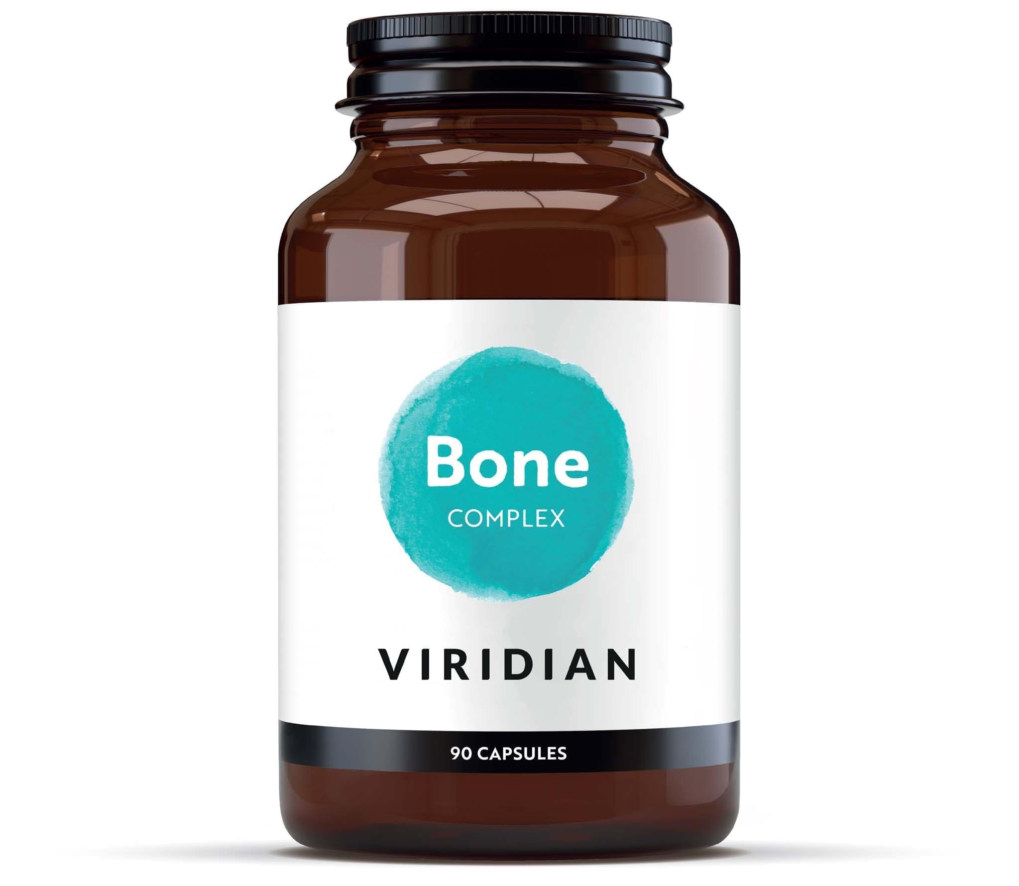 Viridian - Bone Complex - 90 Caps | Calcium, Magnesium, Vitamin C, D3 & K2 | Blend of Vitamins & Minerals to Support Normal Bones & Teeth | Highly Absorbable | Nutritionist Formulated