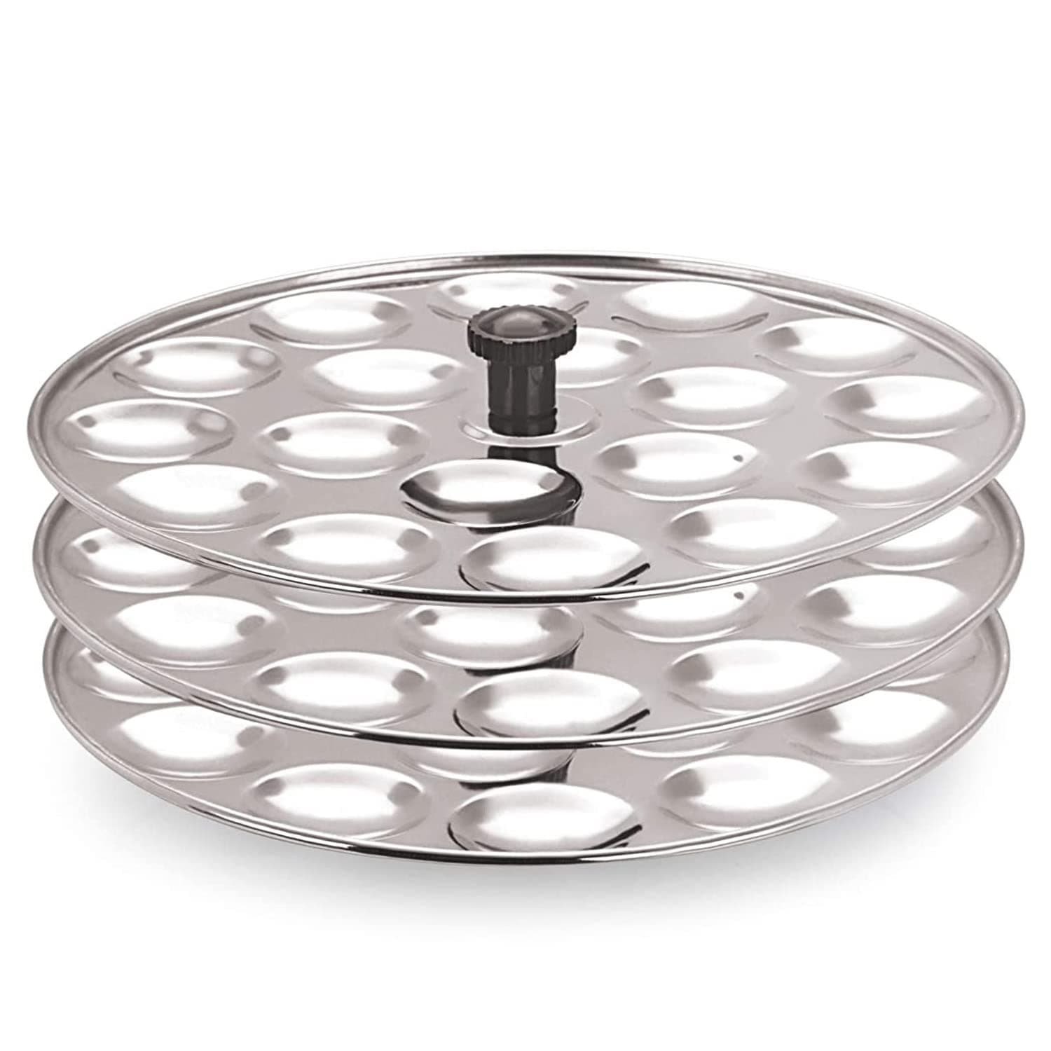 Idli Plate 54 Mini Idli 3 Plate Set, Non Stick Idly Plates Premium Idli Maker, Fits in All Idli Makers, Cookers