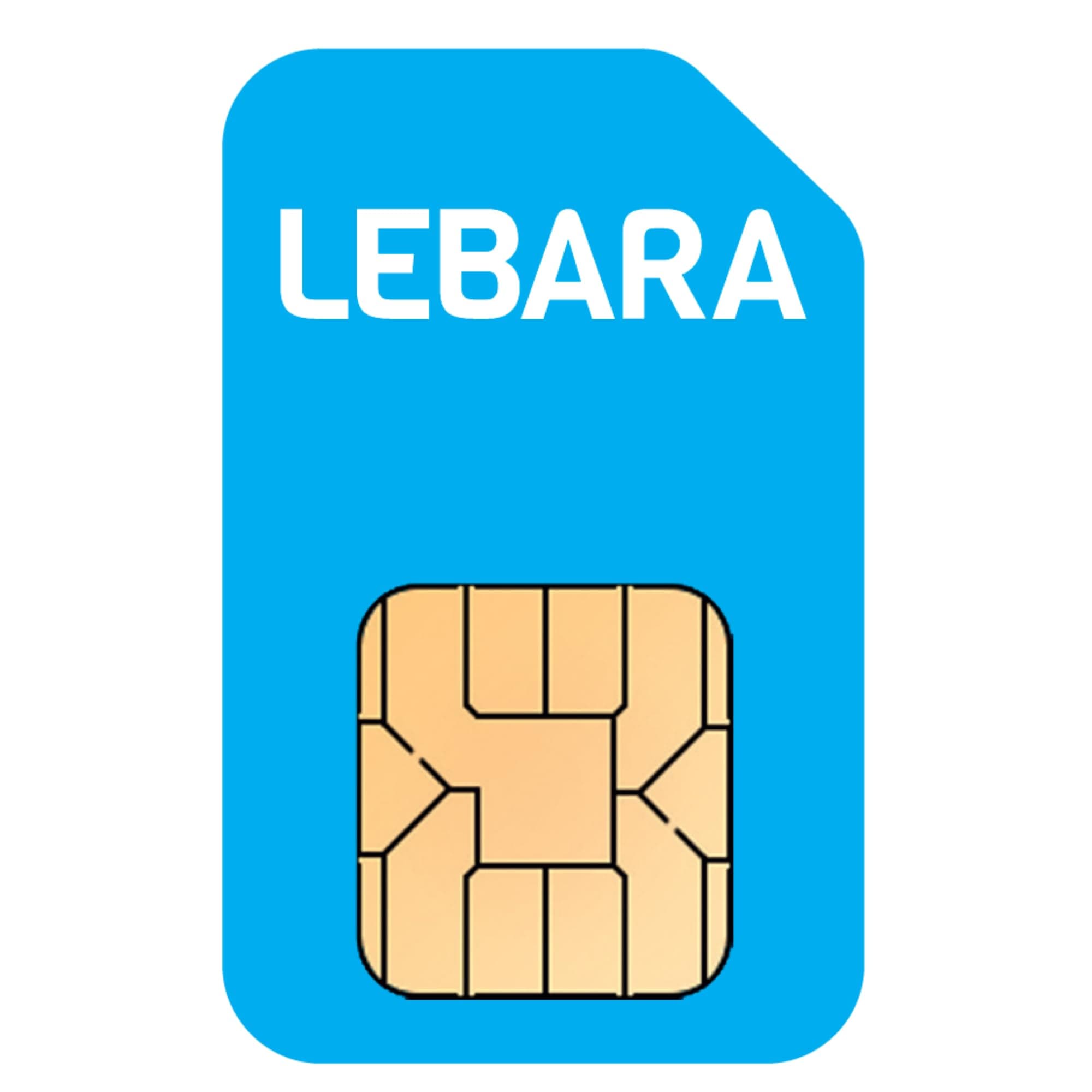 Lebara Pay As You Go Triple Pre Load 1 Pound Sim Card Pack