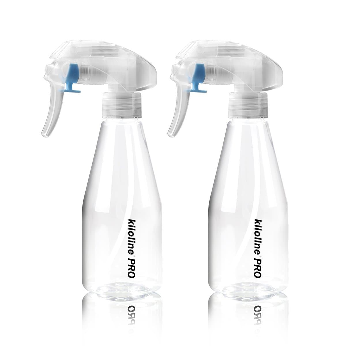 Empty Spray Bottle Clear PET Plastic 200ml Bottles Safe Non-Toxic Odorless Mist Trigger Sprayer Leak-proof Great for Cleaning Products Garden using Beauty Treatments 2pcs