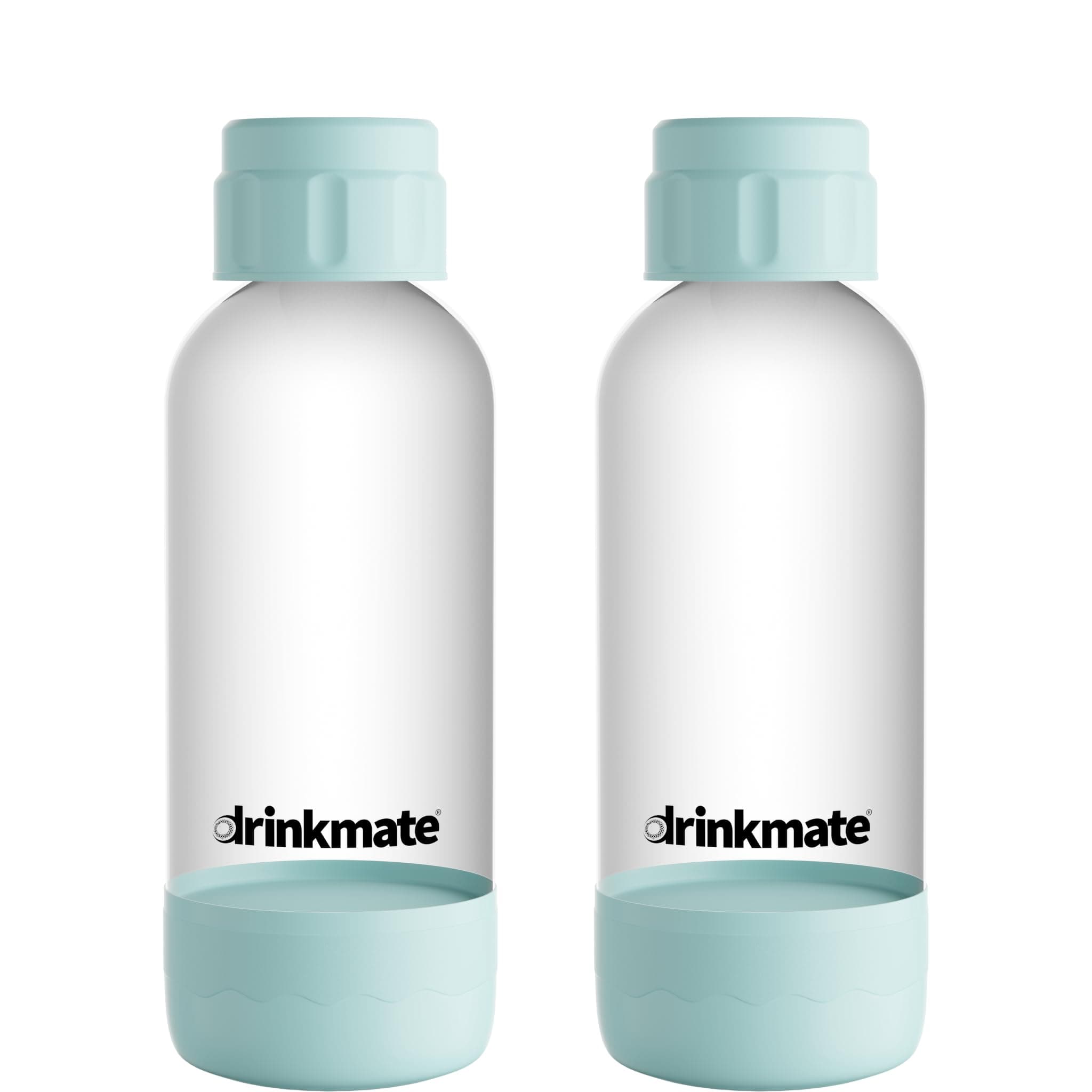 DrinkMate Carbonation Bottles (2 Pack) (0.5L, Arctic Blue)