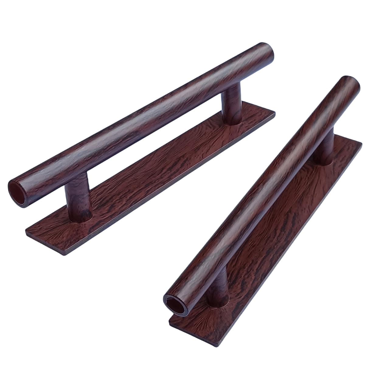 kwa heriSelf-Stick Push Pull Helper Golden Hidden Cabinet Handle ABS Plastic Door Window Wardrobe Handle Instant Cabinet Drawer Furniture Handles (15, Brown)