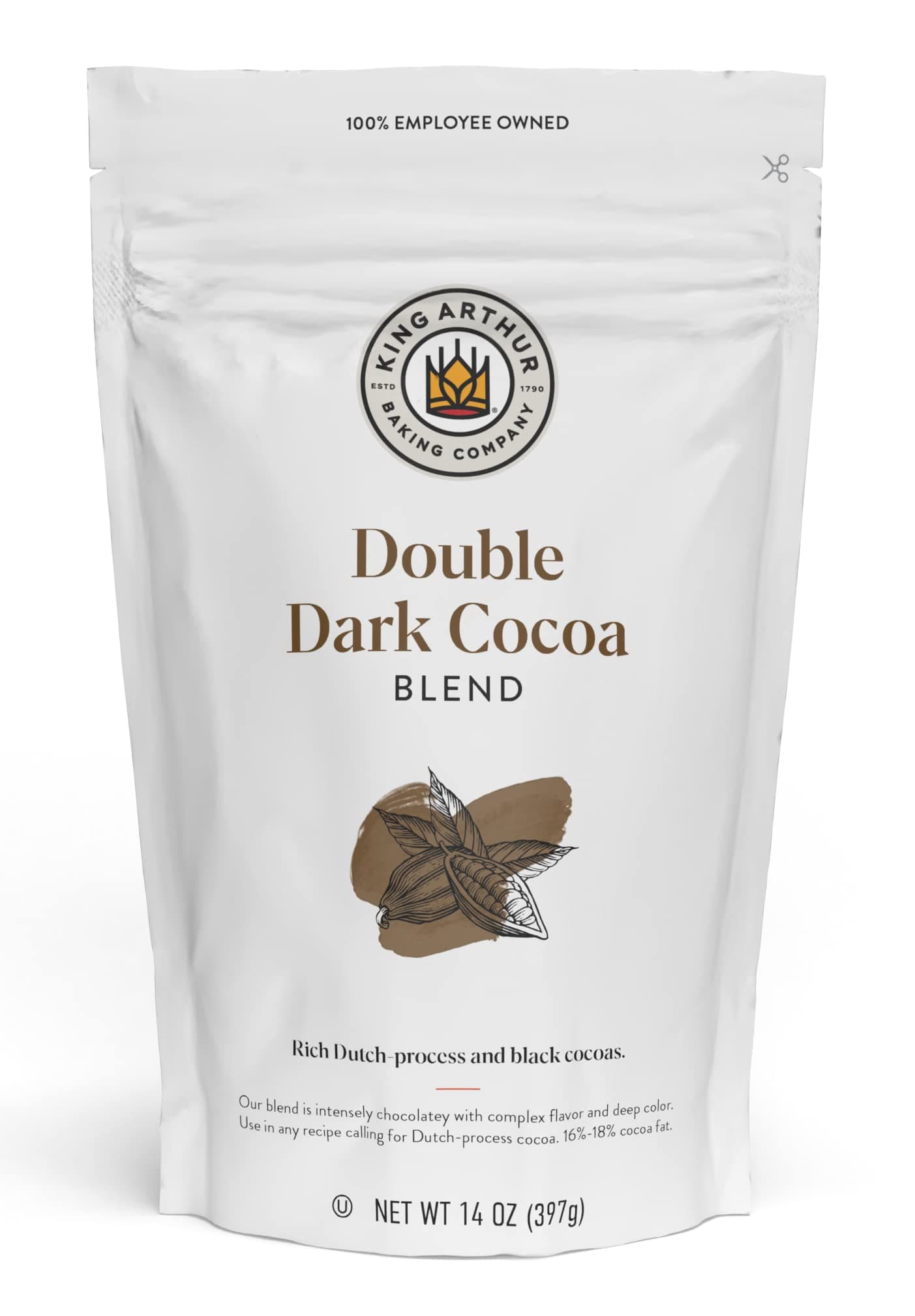 Double Dark Cocoa Powder Blend, Perfect for Baking, 14oz