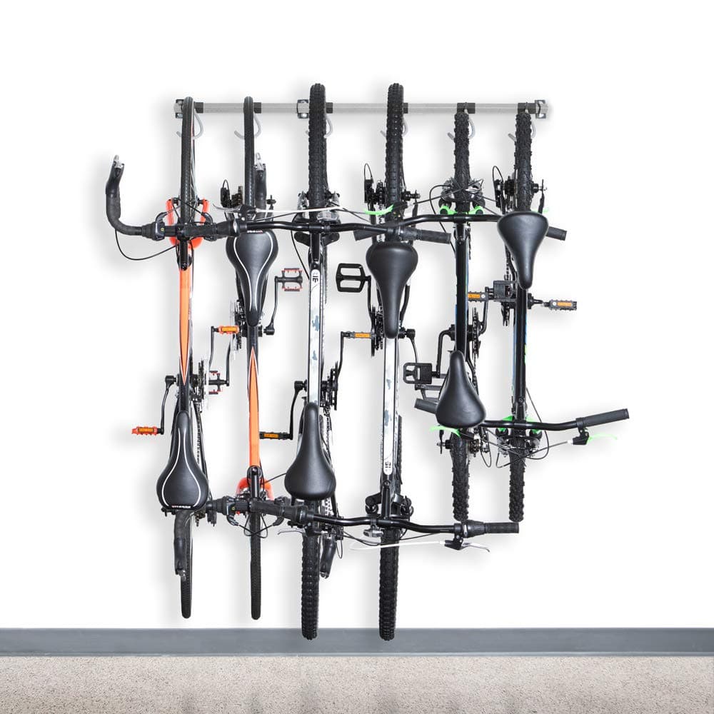 Monkey BarsBike Storage Rack, Stores 6 Bicycles
